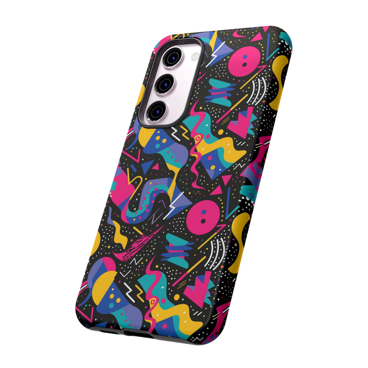 90s Themed Seamless Pattern Phone Case – Embrace Retro Style and Protection 302