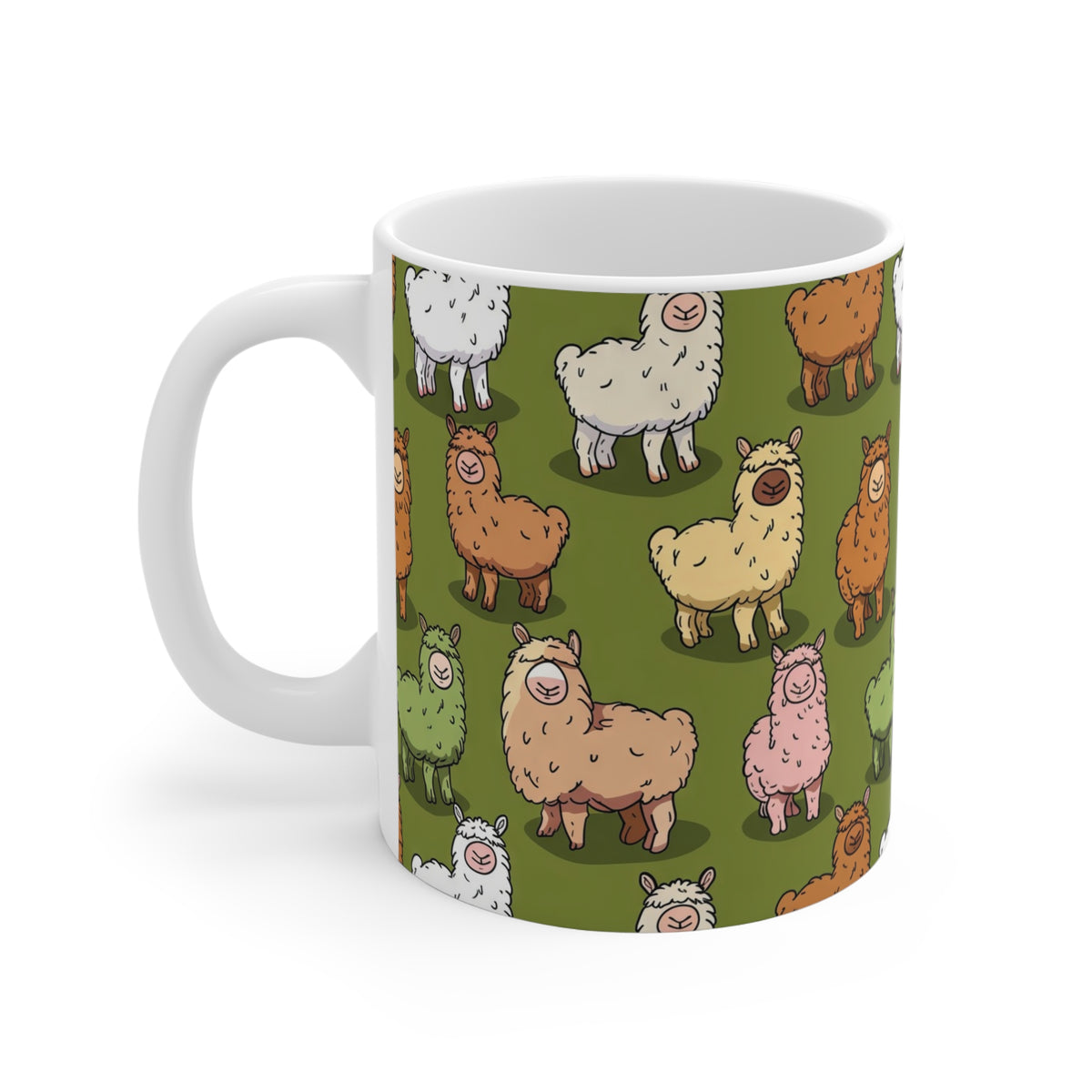 Cute Alpacas Pattern Coffee Mug – Adorable Ceramic Mug for Animal Lovers  11-jpg