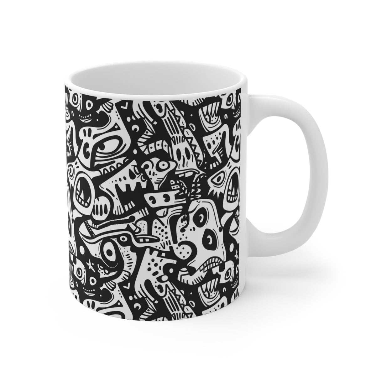 Artistic Doodle Coffee Mug - Sip with Imagination 133