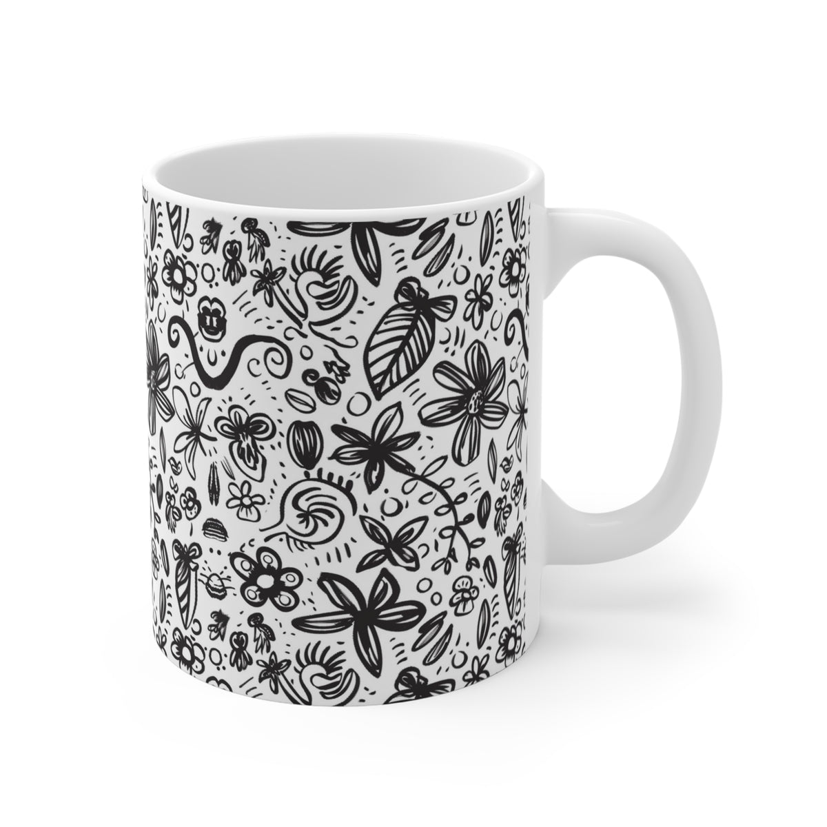 Artistic Doodle Coffee Mug - Sip with Imagination 176