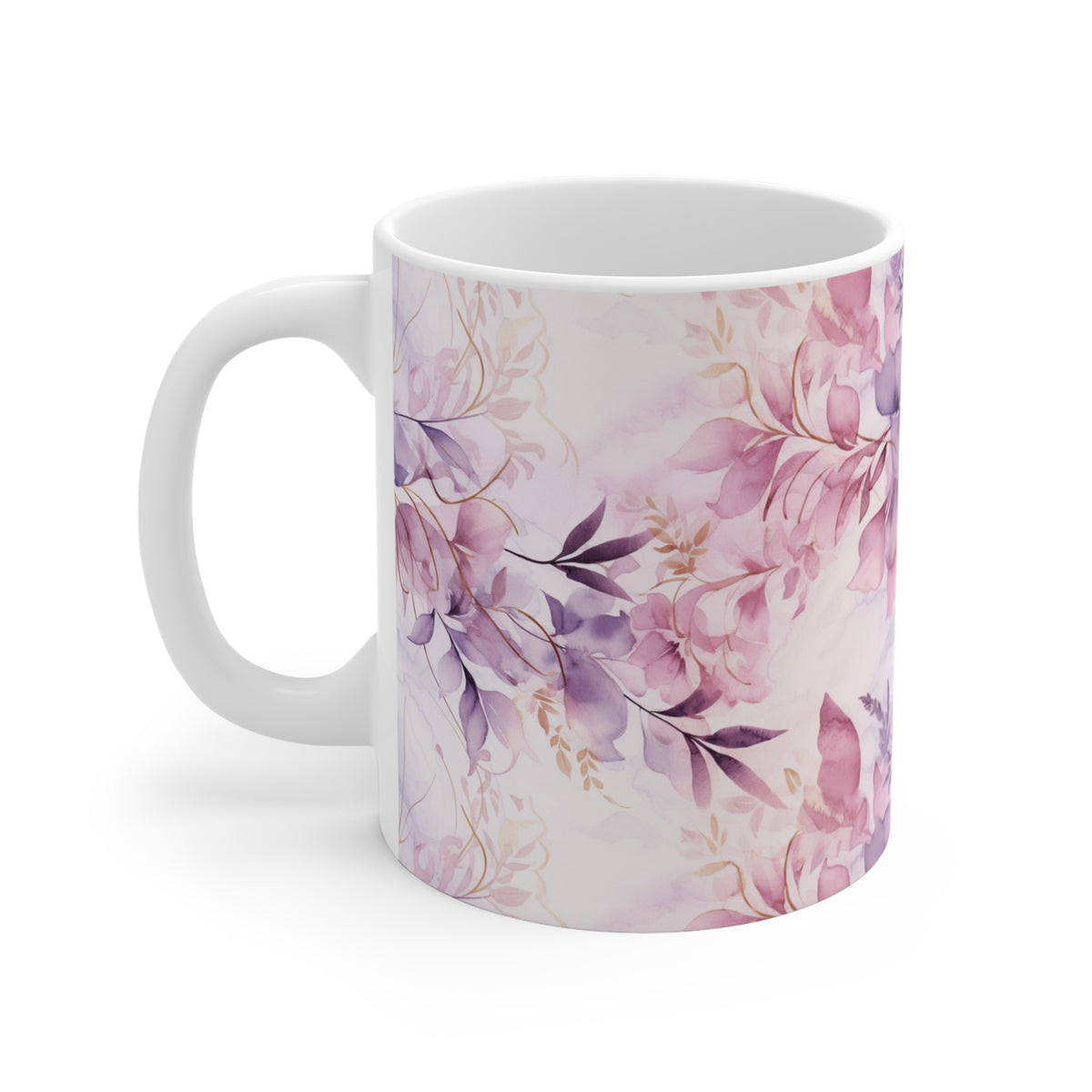 Various Watercolor Design All Over Coffee Mug – Unique Artistic Ceramic Coffee Cup 913