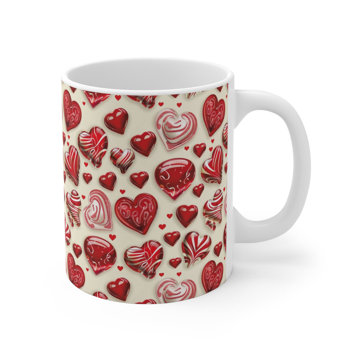 Colorful All-Over Candy Theme Coffee Mug Fun Ceramic Drinkware 023