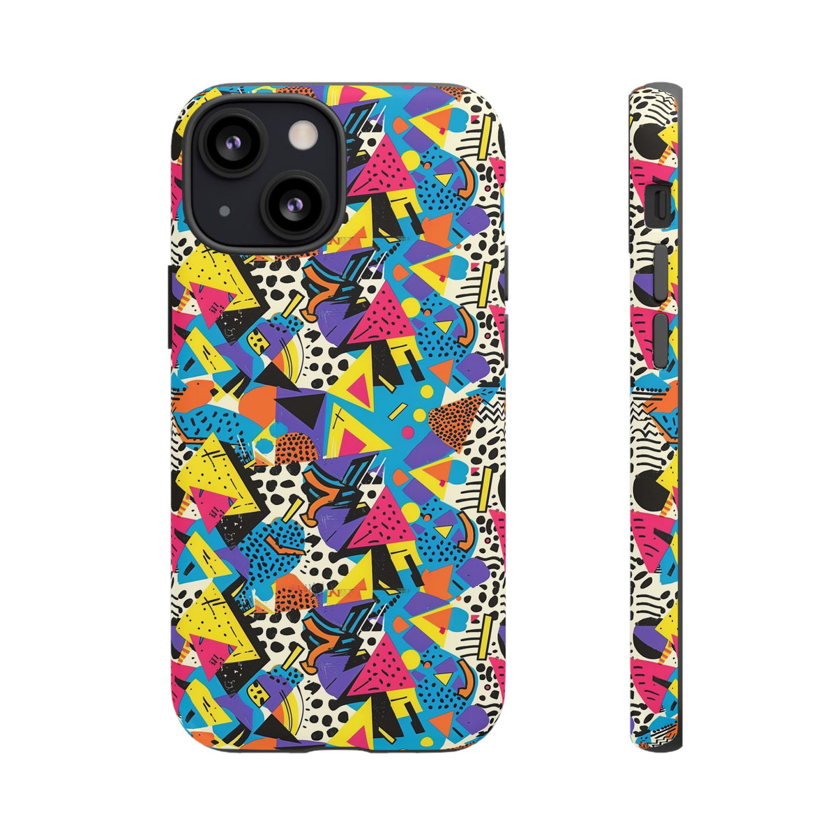 90s Themed Seamless Pattern Phone Case – Embrace Retro Style and Protection 231