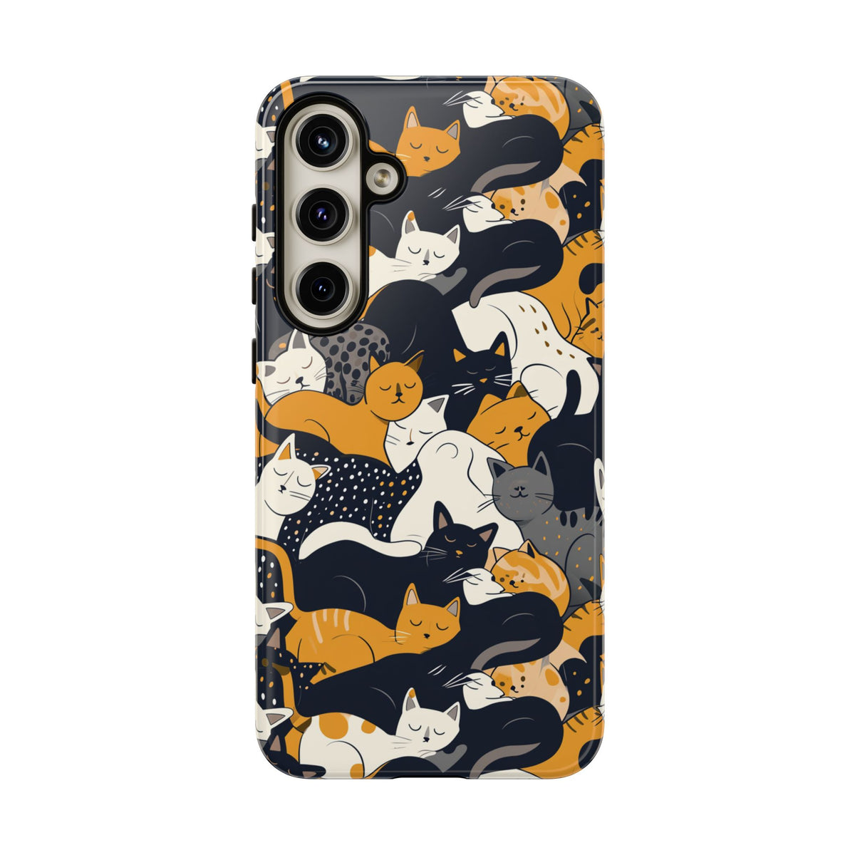 Seamless Cat Pattern Design Phone Case – Playful and Stylish Cat-Themed Phone Cover 2