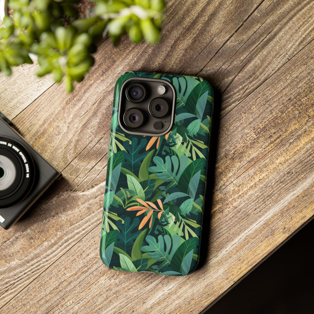 Jungle Pattern Phone Case – Exotic & Lush Design for Your Phone 341