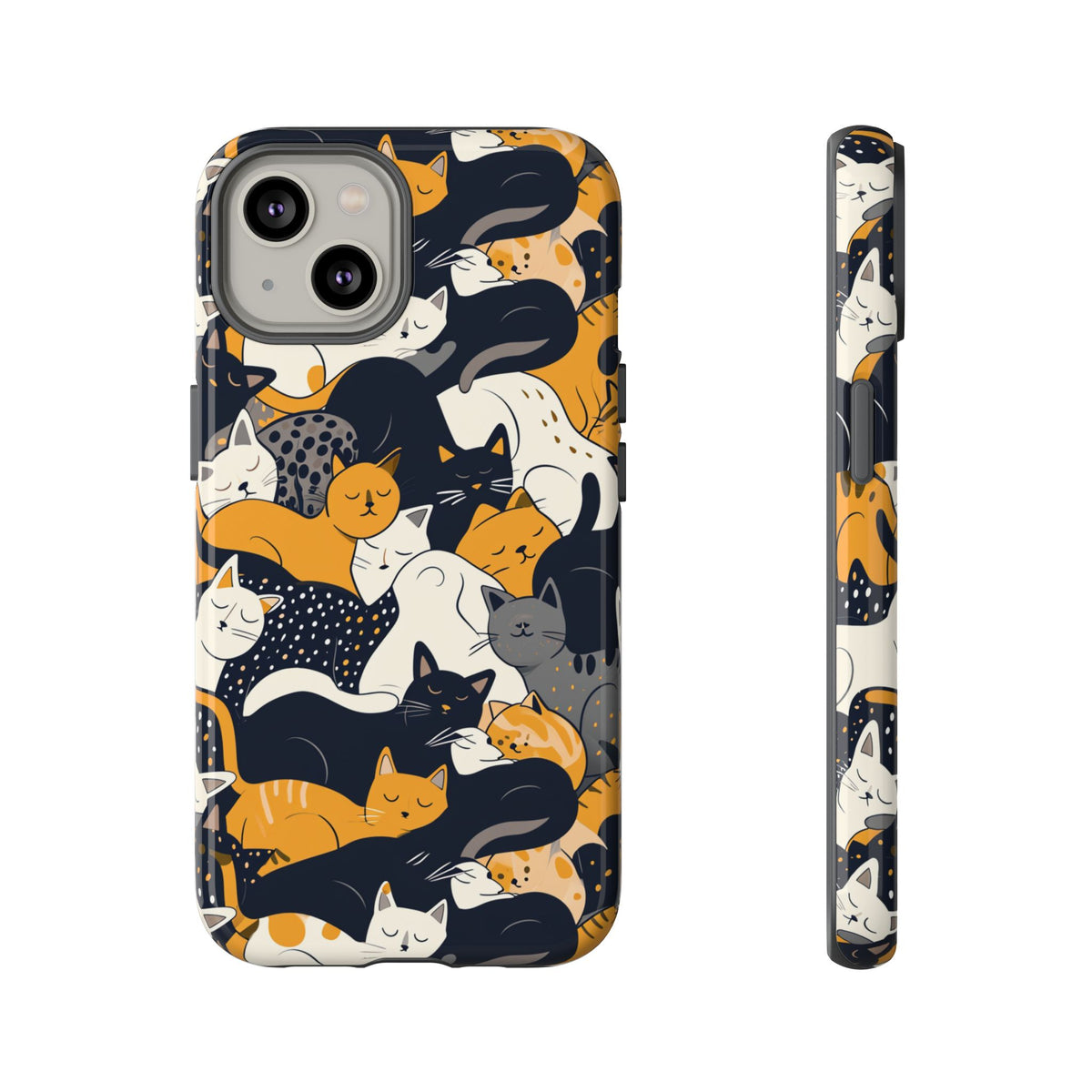 Seamless Cat Pattern Design Phone Case – Playful and Stylish Cat-Themed Phone Cover 2