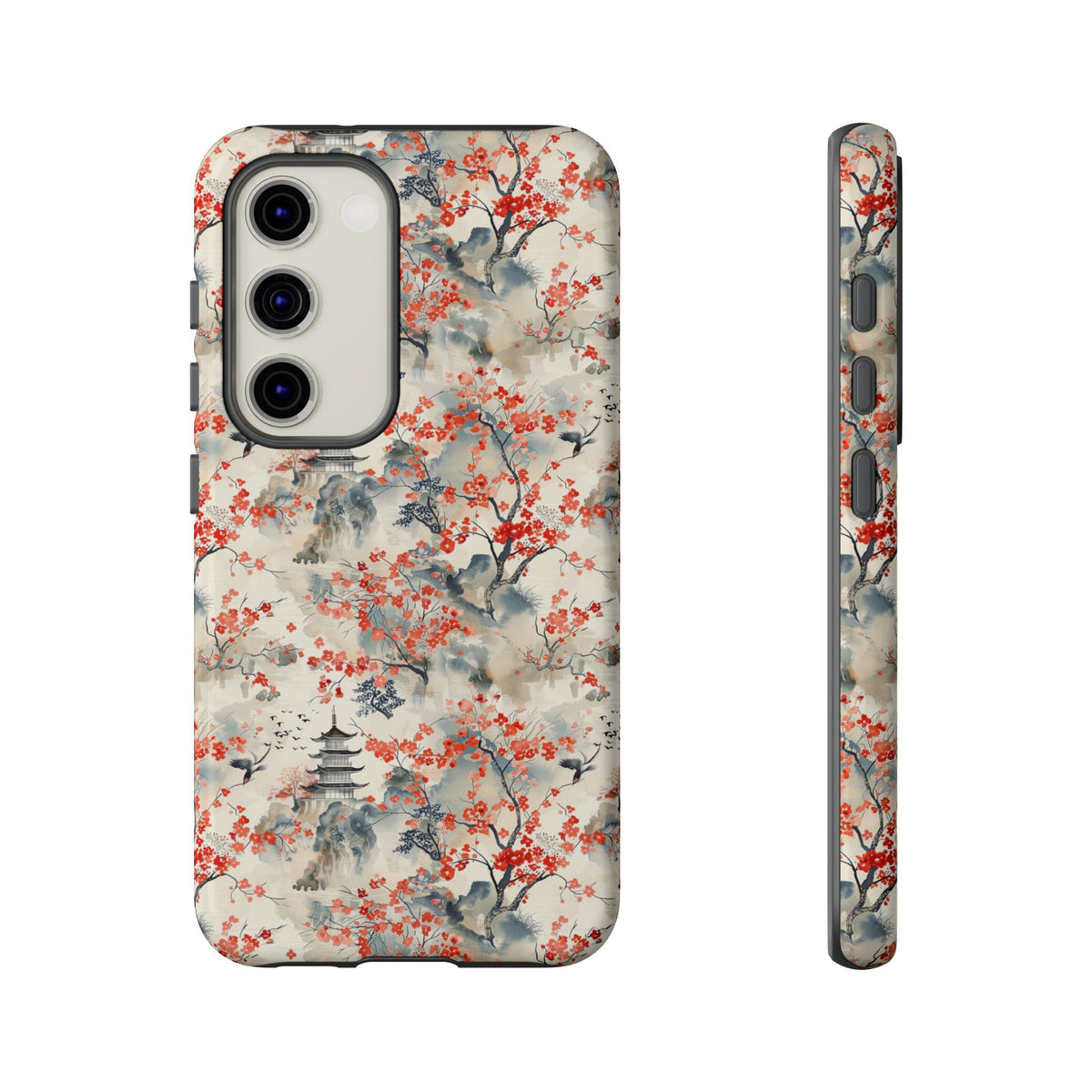 Japanese Style Pattern Phone Case - Elegant & Protective Cover