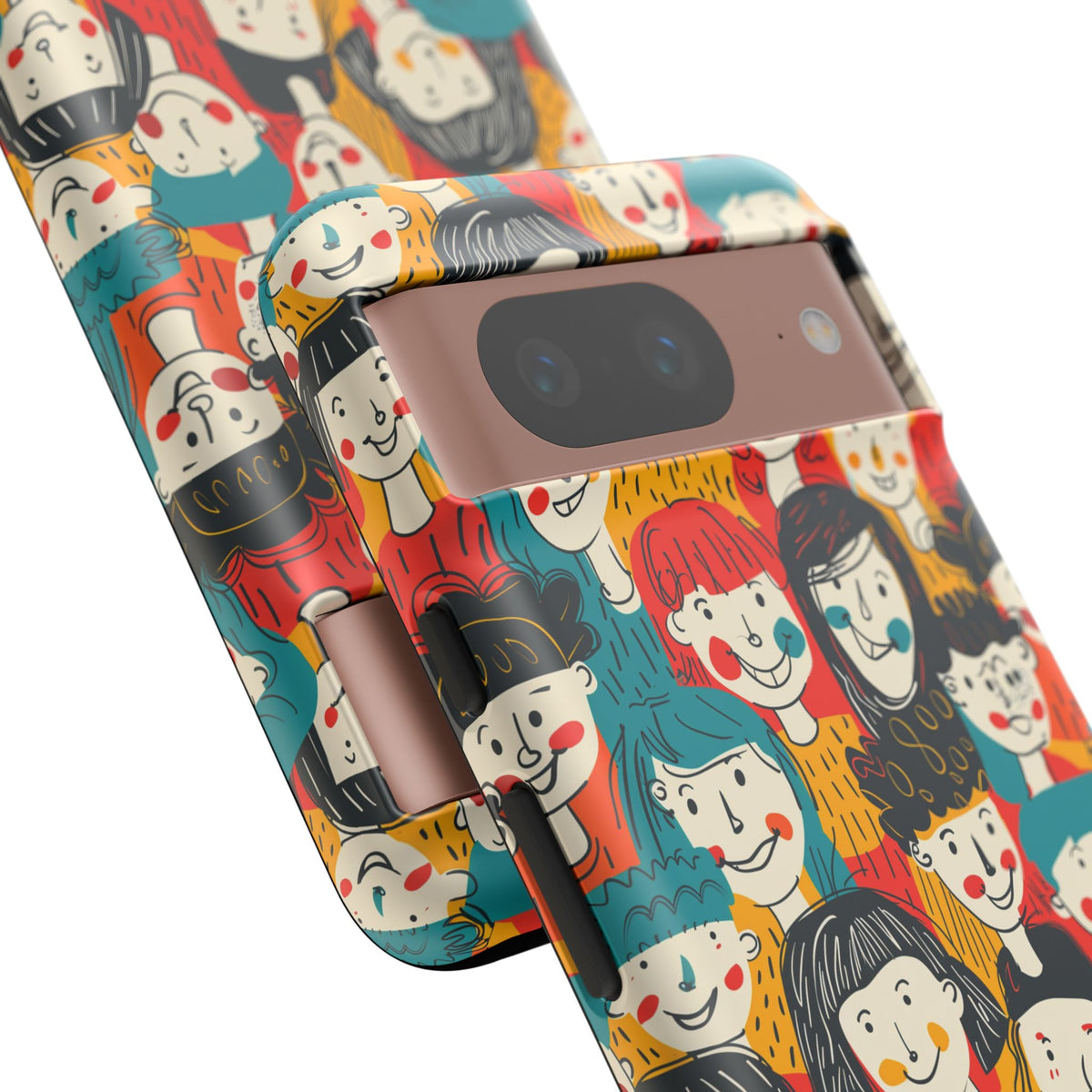 Happy Faces Phone Case – Joyful and Cheerful Design for a Bright Look 3