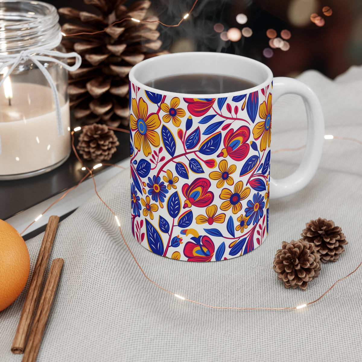 Groove Floral Bohemian Coffee Mug – Perfect for Free Spirits  (16)