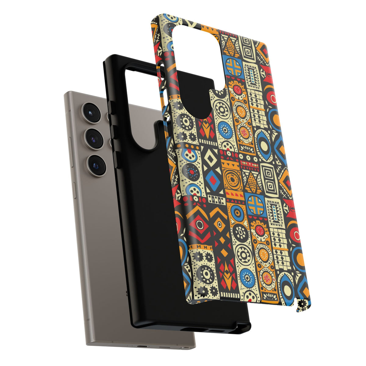 Stylish African Pattern Phone Case – Unique and Vibrant Protection 206