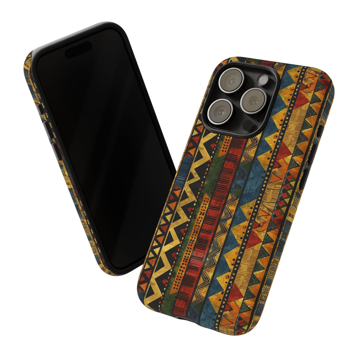 Stylish African Pattern Phone Case – Unique and Vibrant Protection 166