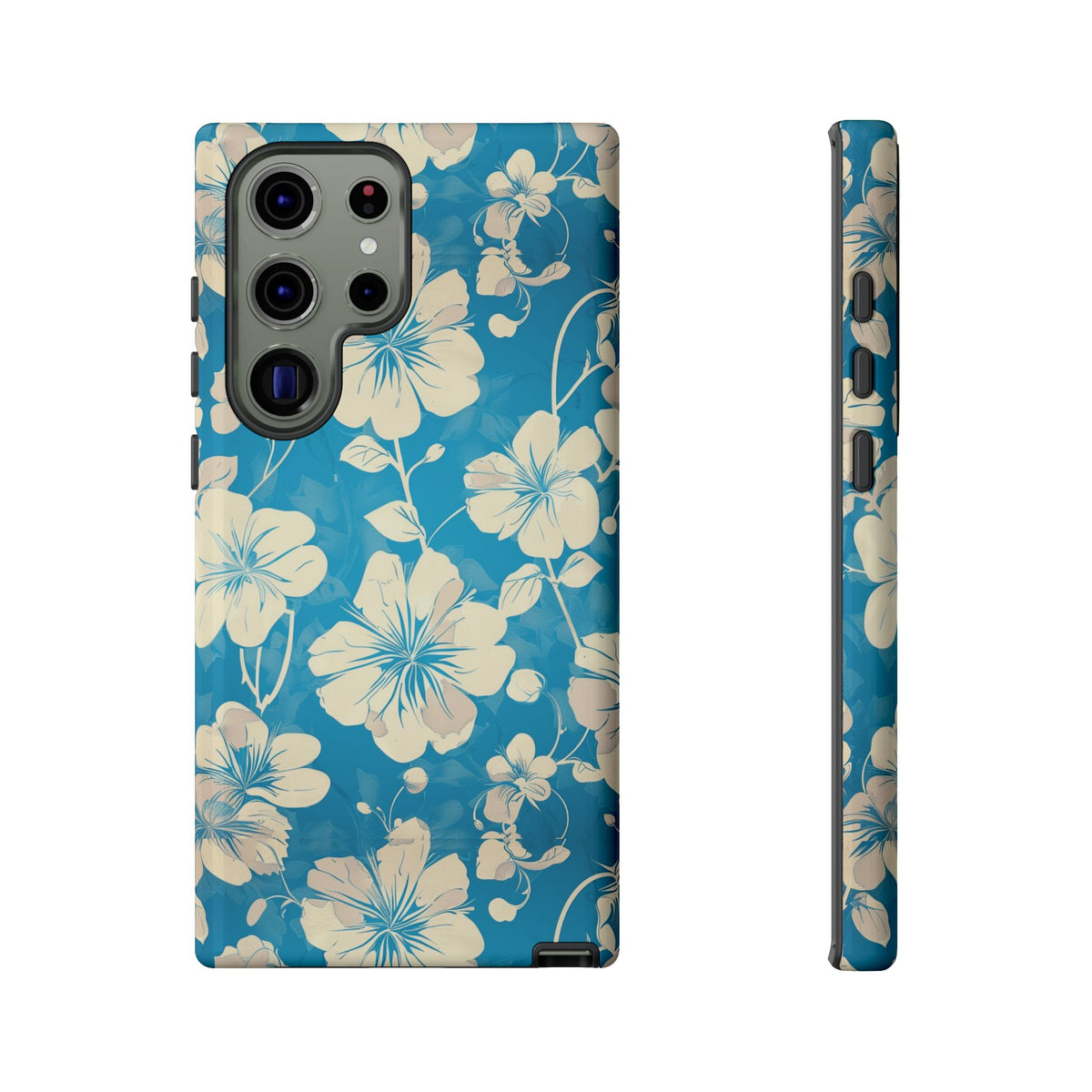 Blue Floral Seamless Pattern Phone Case