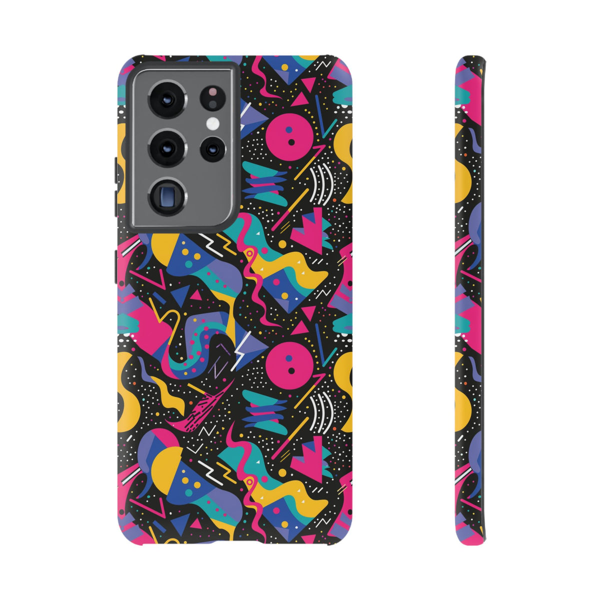 90s Themed Seamless Pattern Phone Case – Embrace Retro Style and Protection 302