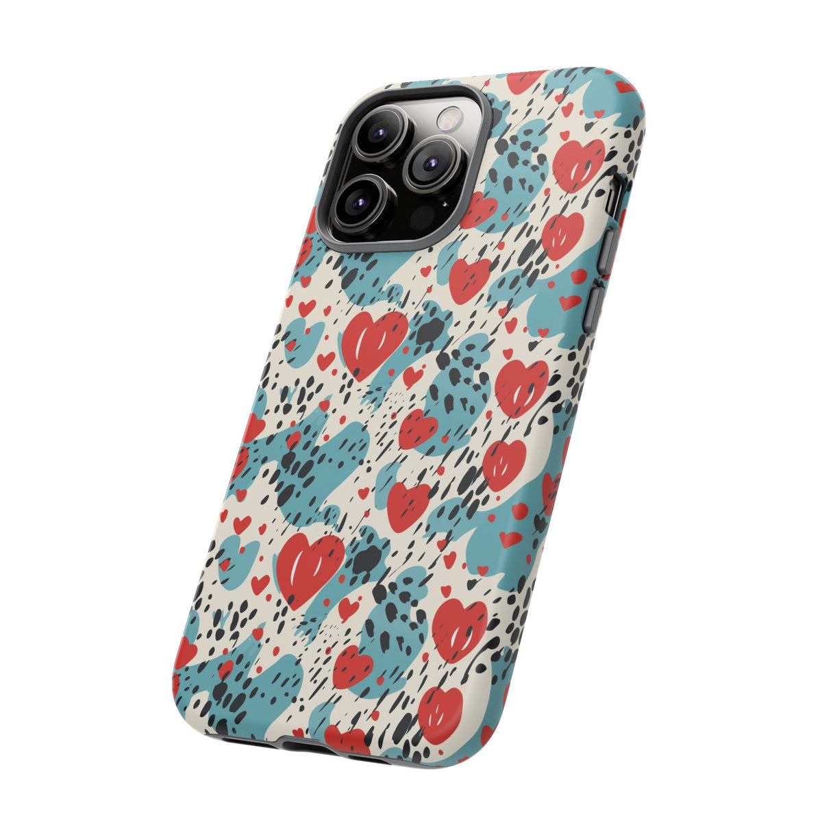 Heart Pattern Phone Case – Stylish & Loving Design for Your Device 822