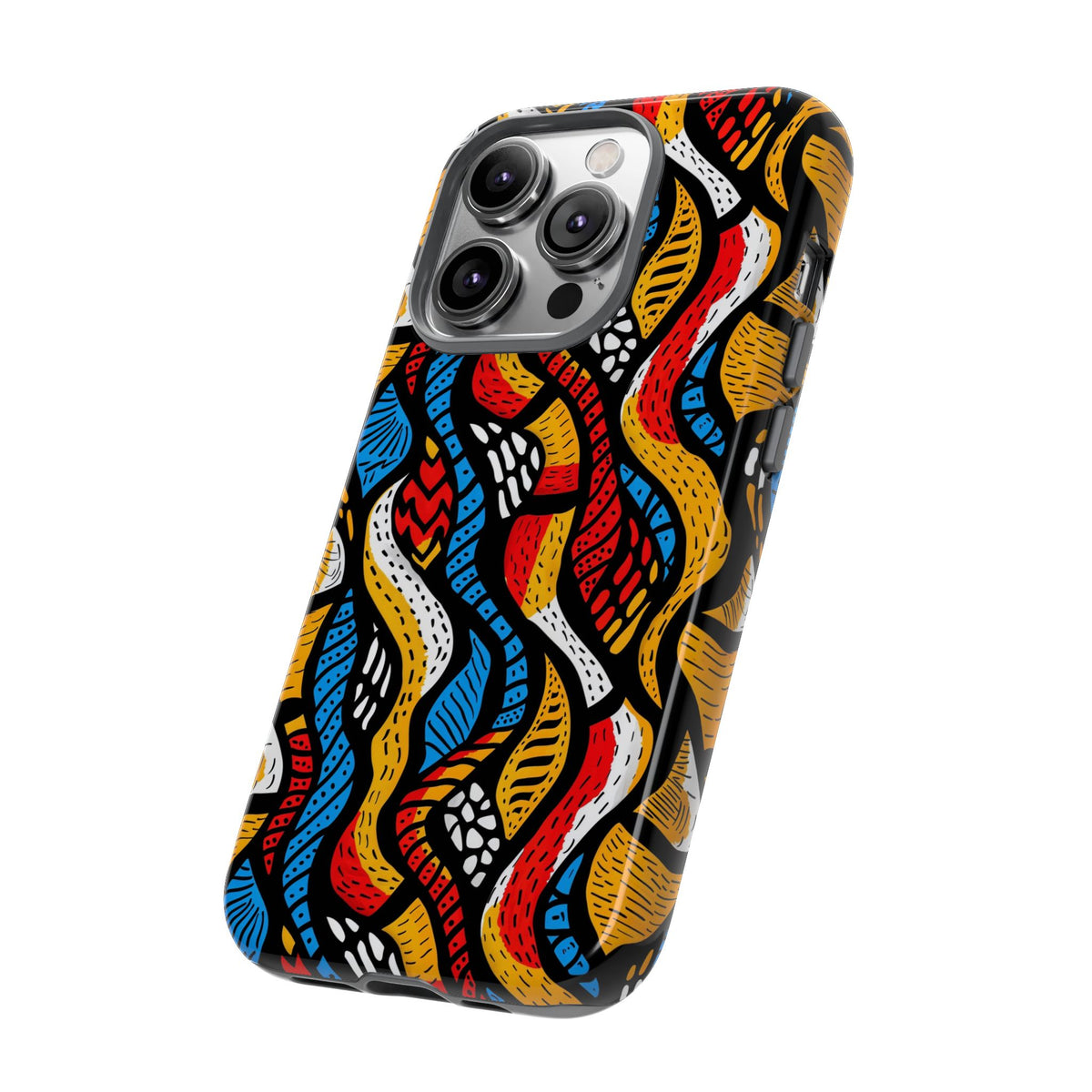 Stylish African Pattern Phone Case – Unique and Vibrant Protection 155