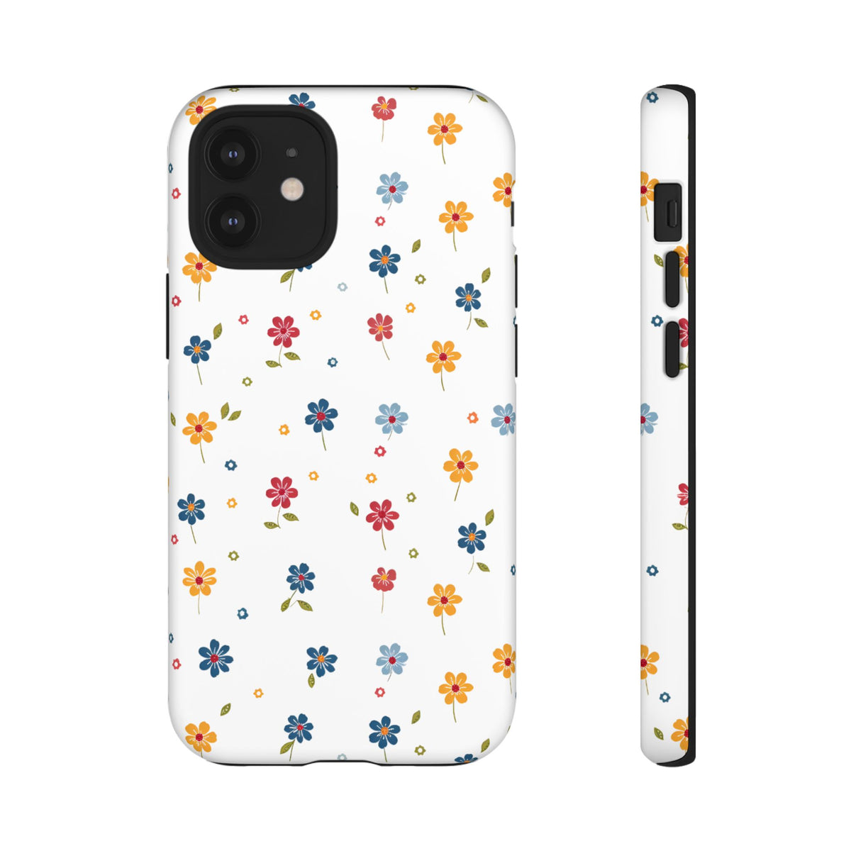 Wild Flowers Garden Stitch Phone Case – Nature-Inspired Floral Design