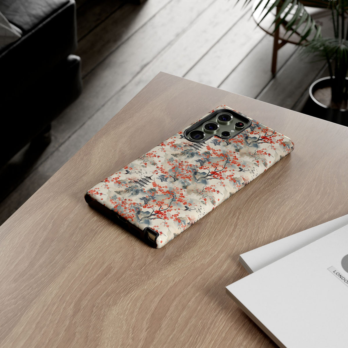 Japanese Style Pattern Phone Case - Elegant & Protective Cover