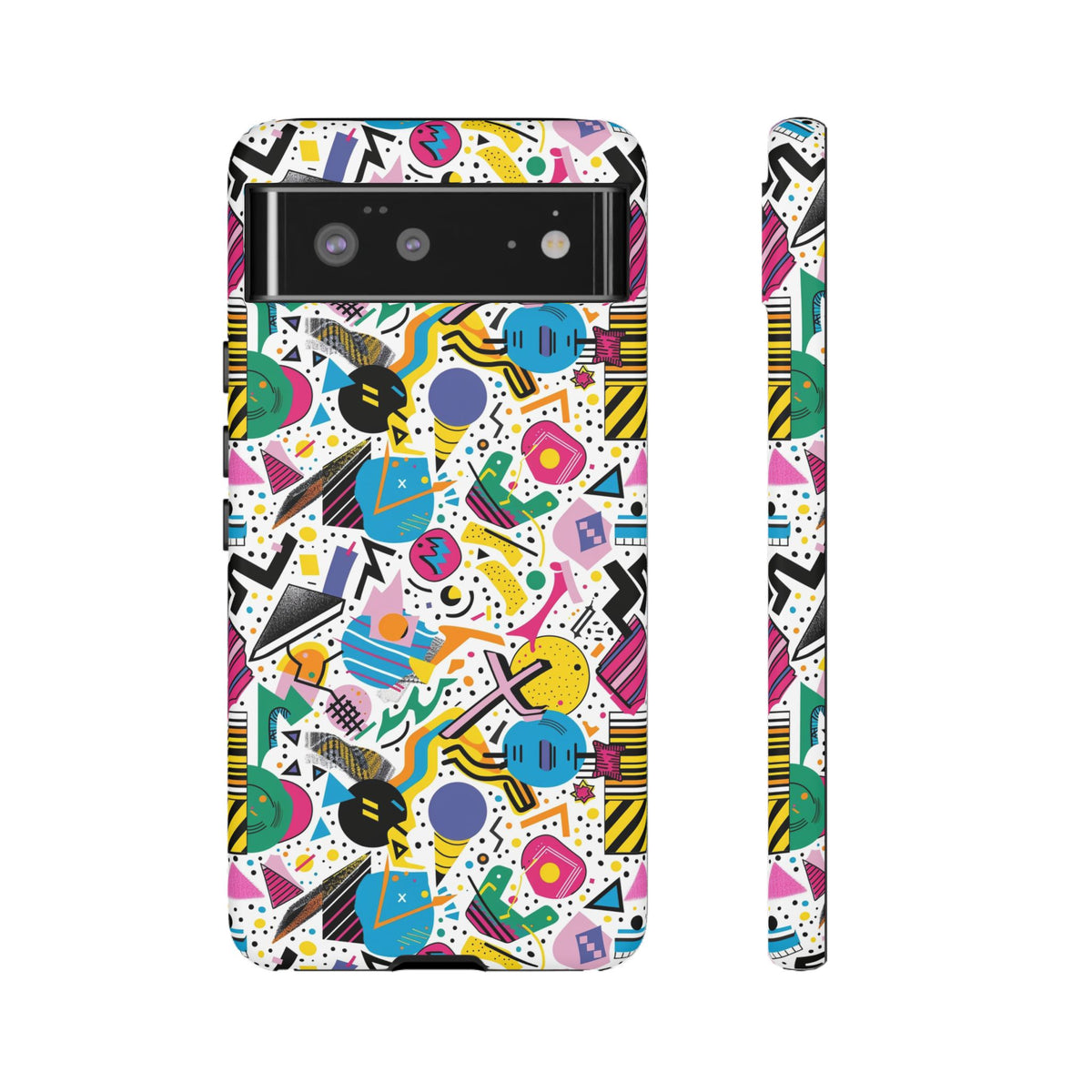 90s Themed Seamless Pattern Phone Case – Embrace Retro Style and Protection 225