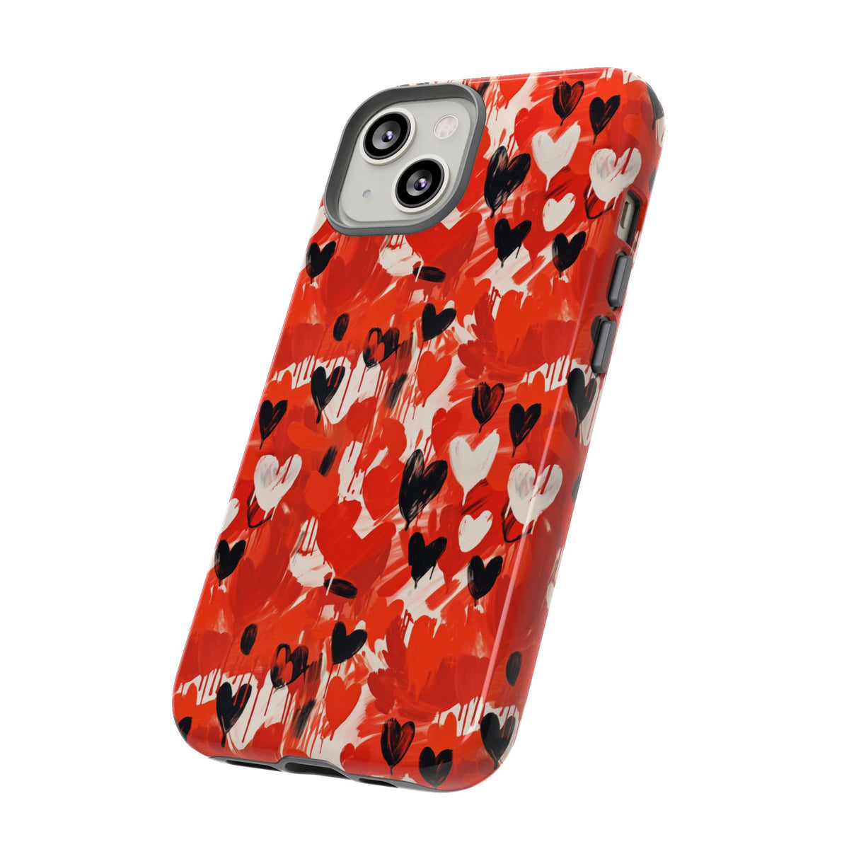 Heart Pattern Phone Case – Stylish & Loving Design for Your Device 355