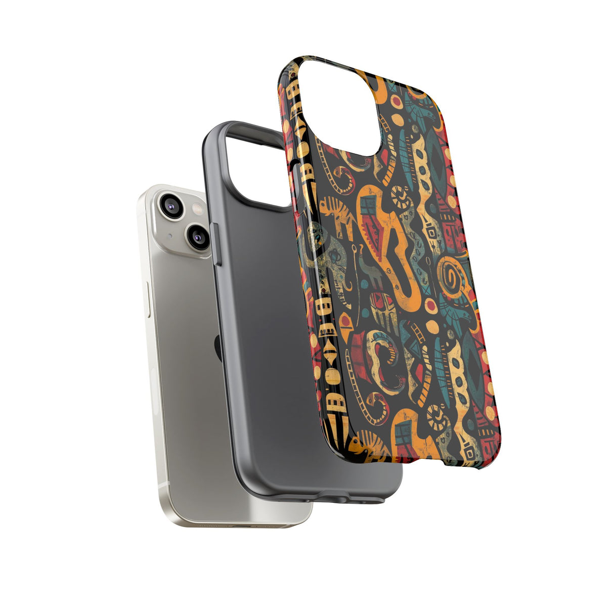 Stylish African Pattern Phone Case – Unique and Vibrant Protection 153