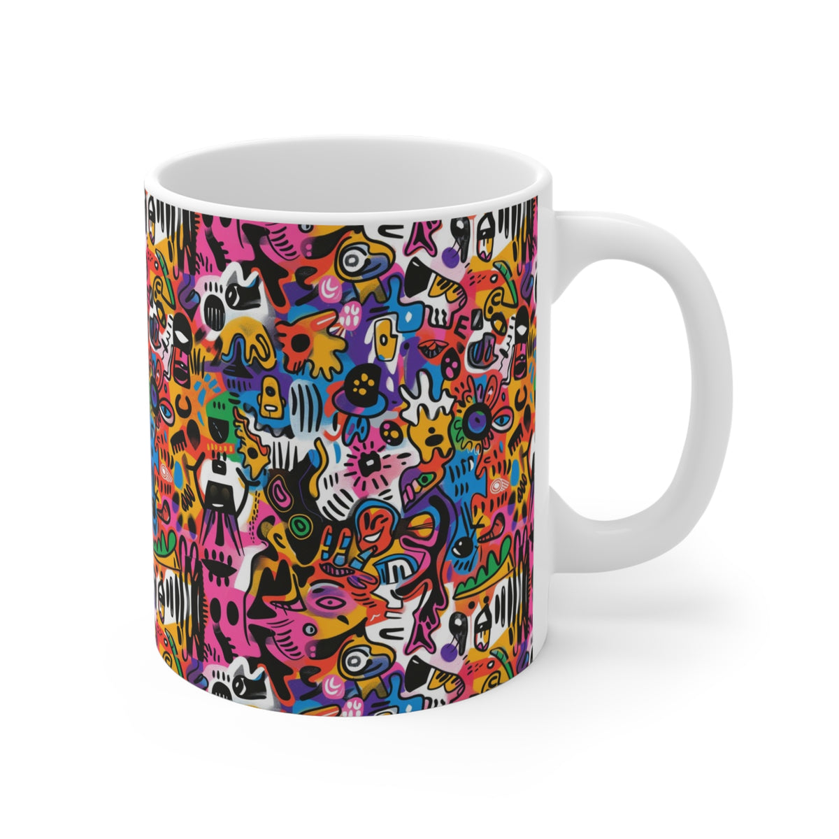 Artistic Doodle Coffee Mug - Sip with Imagination 213
