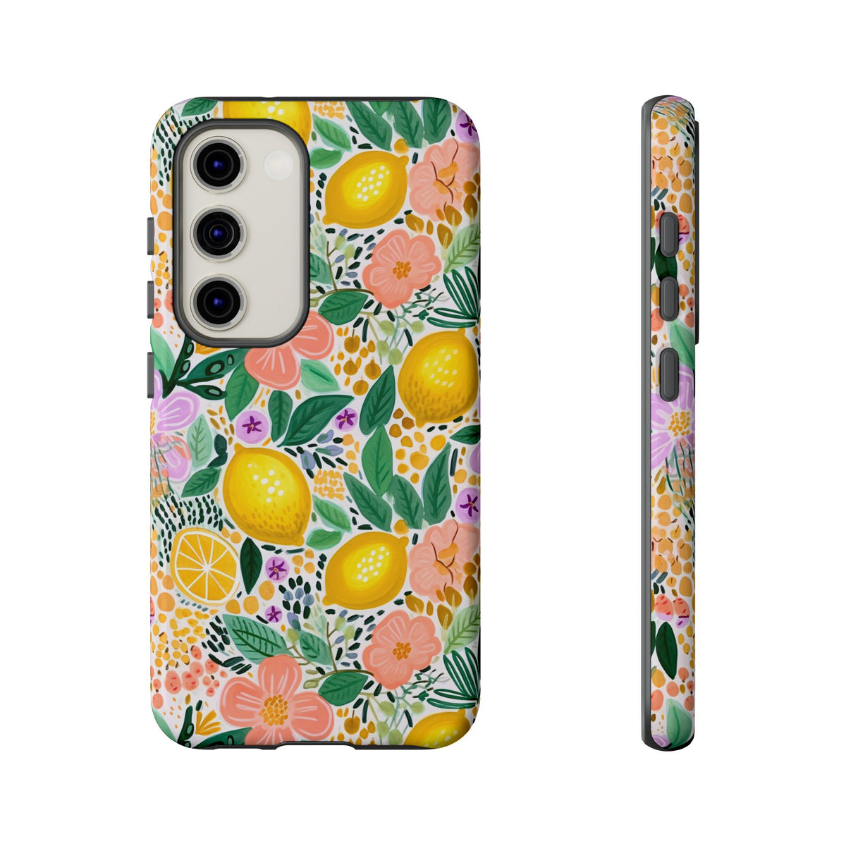 Cute Summer Lemons Phone Case – Refreshing Citrus Design for Your Phone