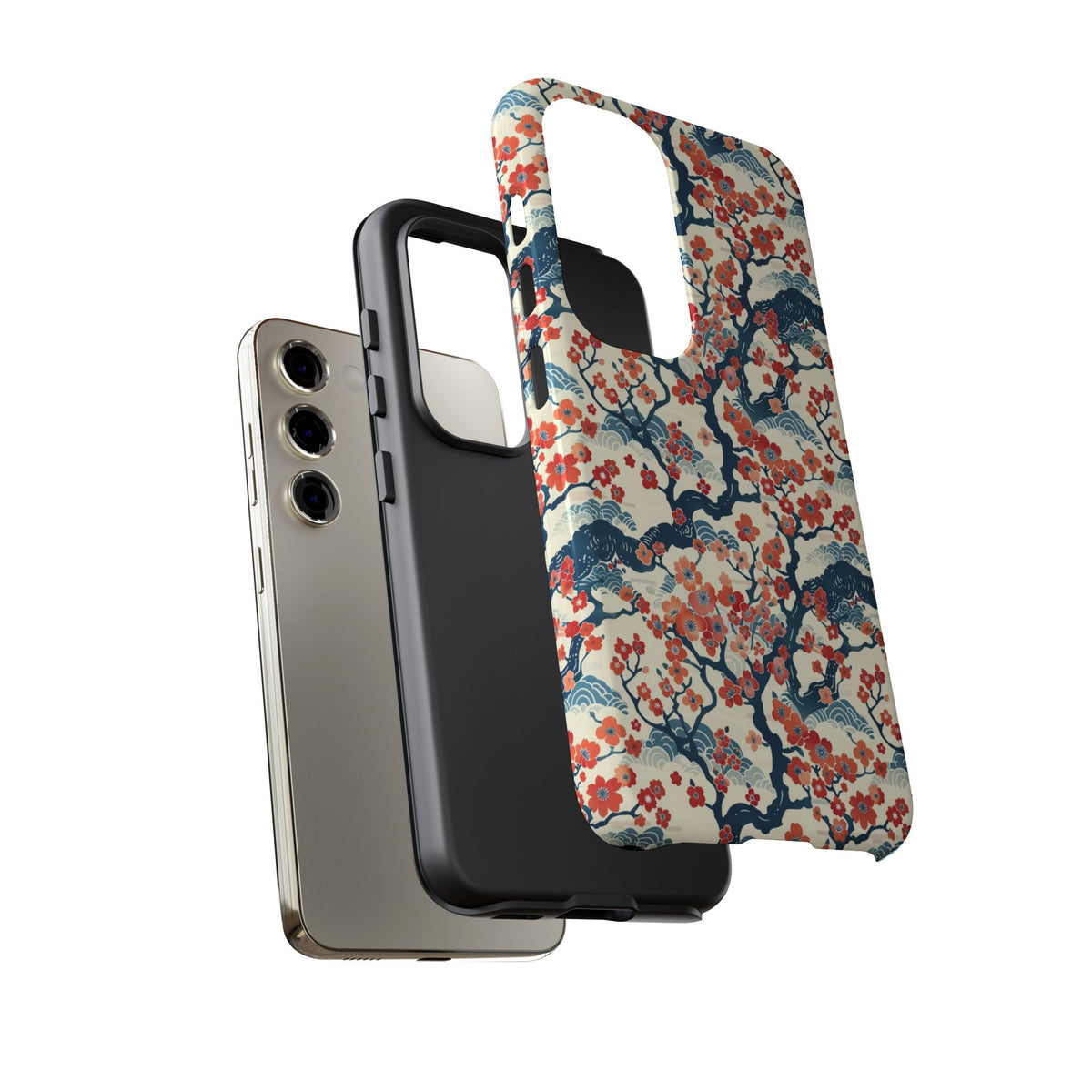 Japanese Pattern Phone Case – Elegant & Timeless Design for Your Phone 104