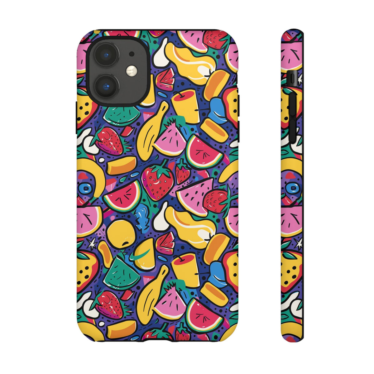 90s Themed Seamless Pattern Phone Case – Embrace Retro Style and Protection 316