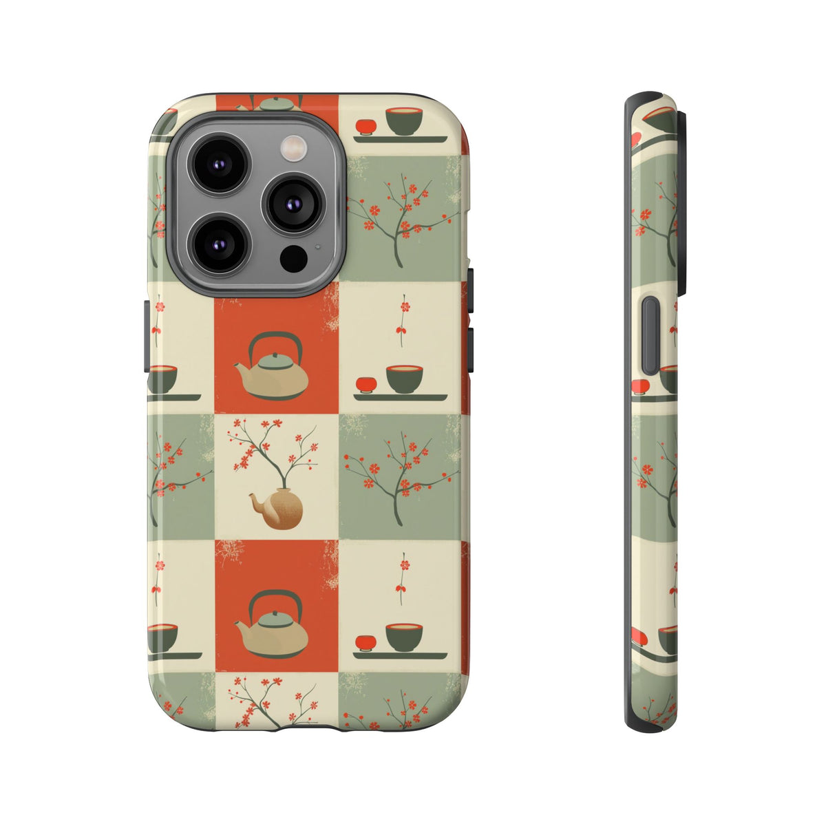 Japanese Pattern Phone Case – Elegant & Timeless Design for Your Phone 505