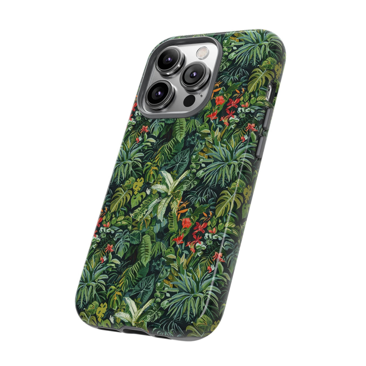 Jungle Pattern Phone Case – Exotic & Lush Design for Your Phone 323