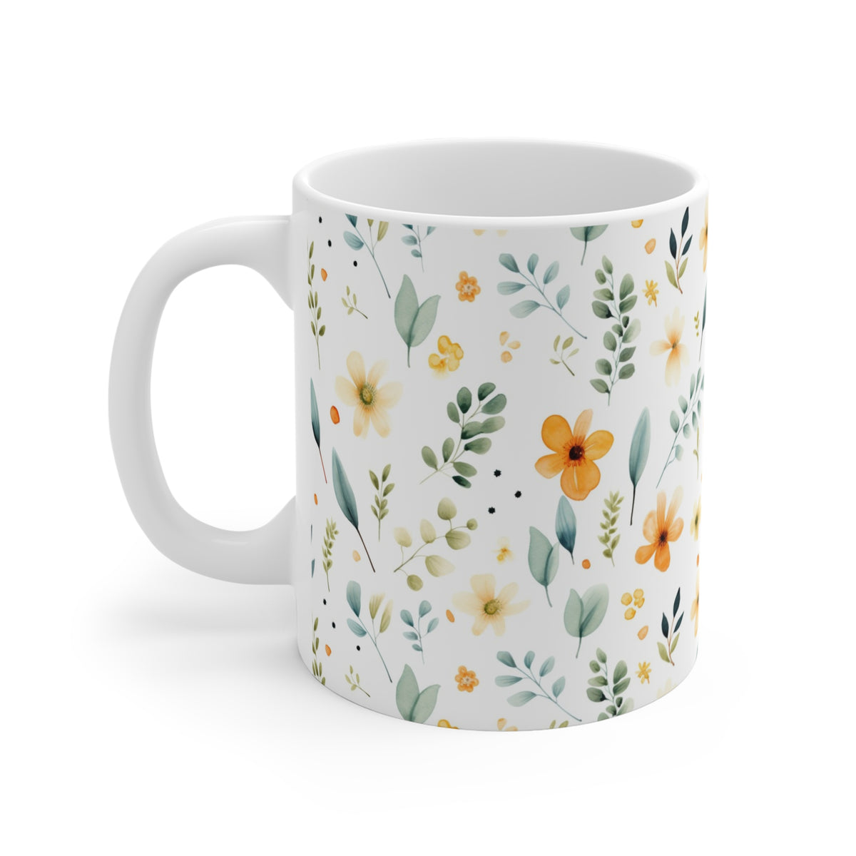 Various Watercolor Design All Over Coffee Mug – Unique Artistic Ceramic Coffee Cup 194