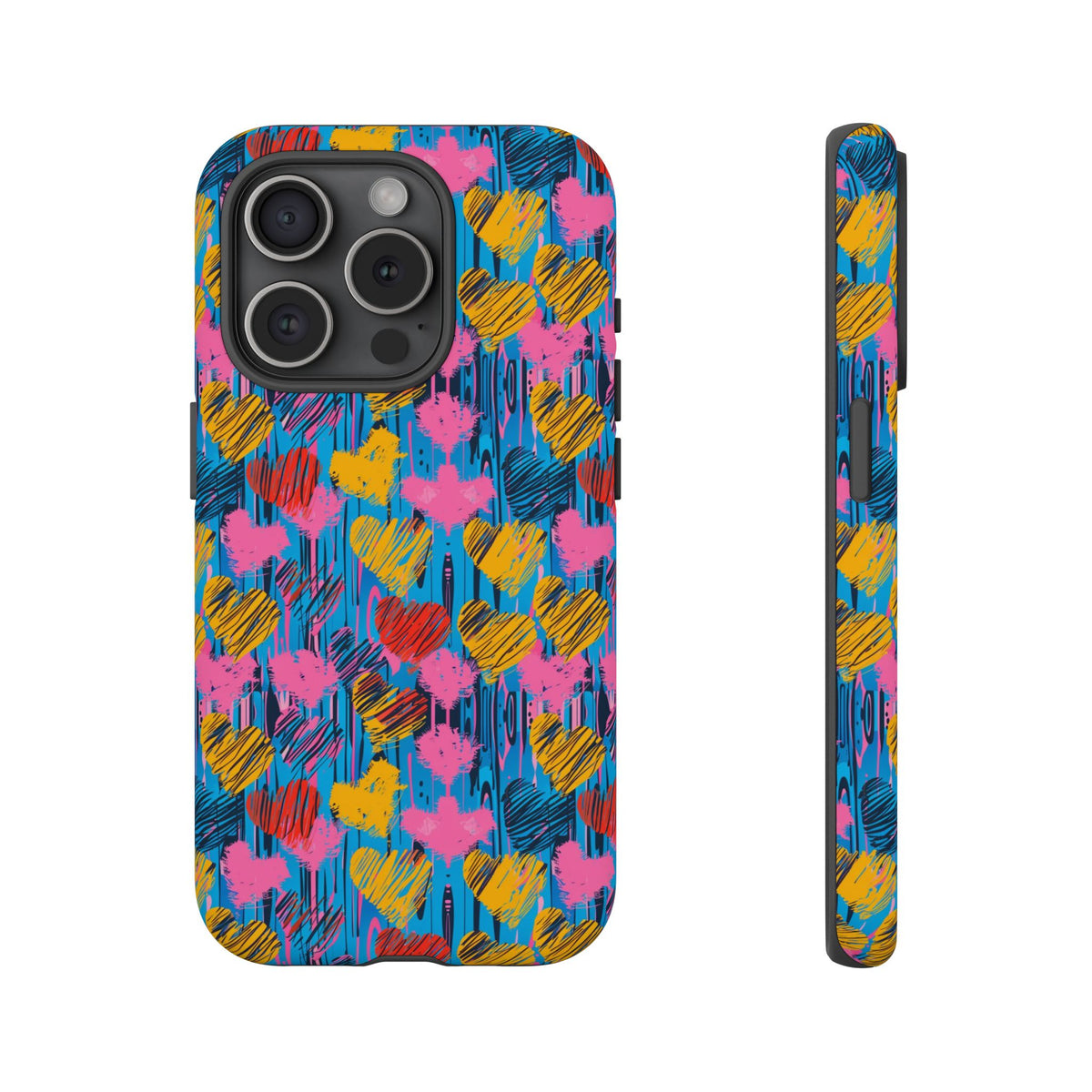 Heart Pattern Phone Case – Stylish & Loving Design for Your Device 262