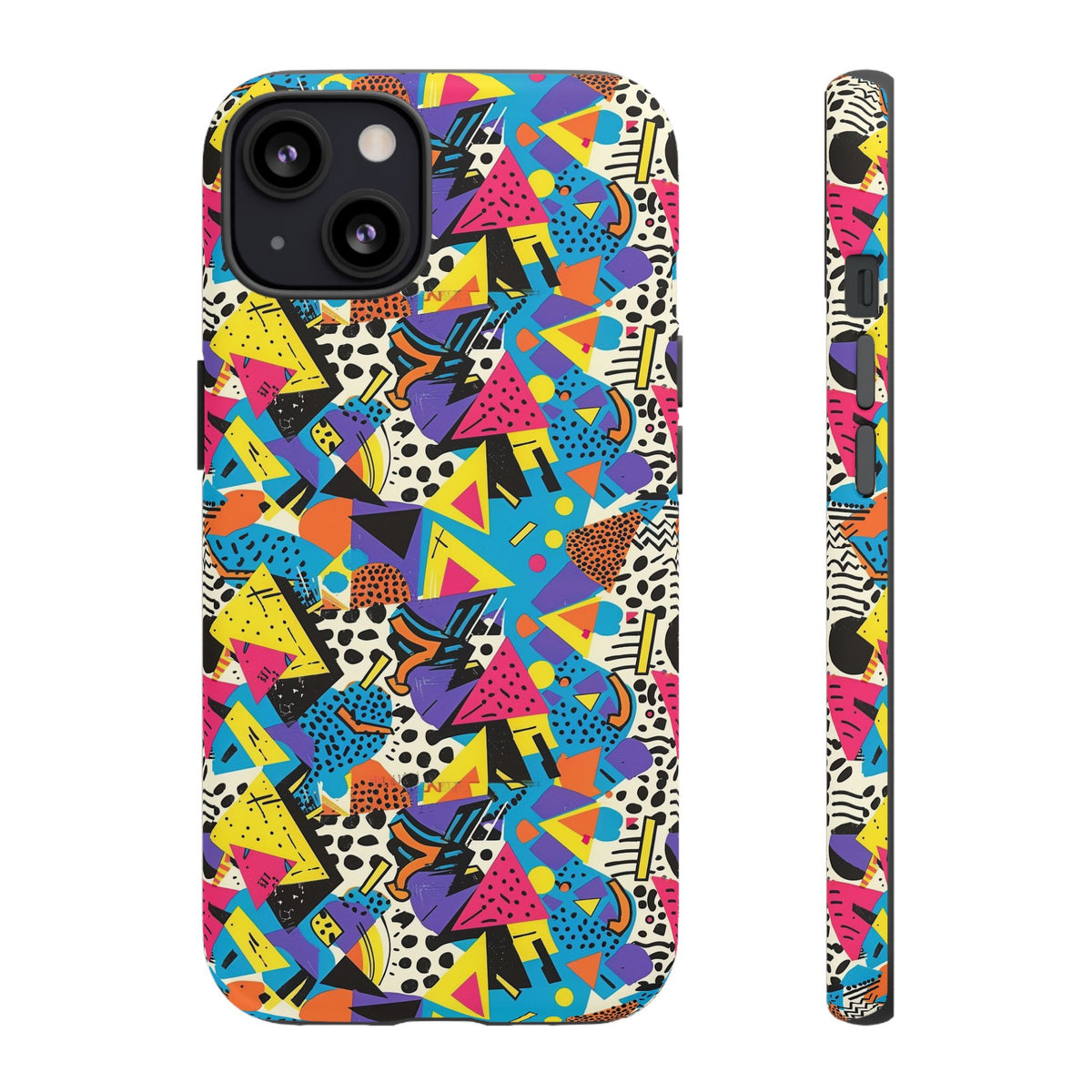 90s Themed Seamless Pattern Phone Case – Embrace Retro Style and Protection 231