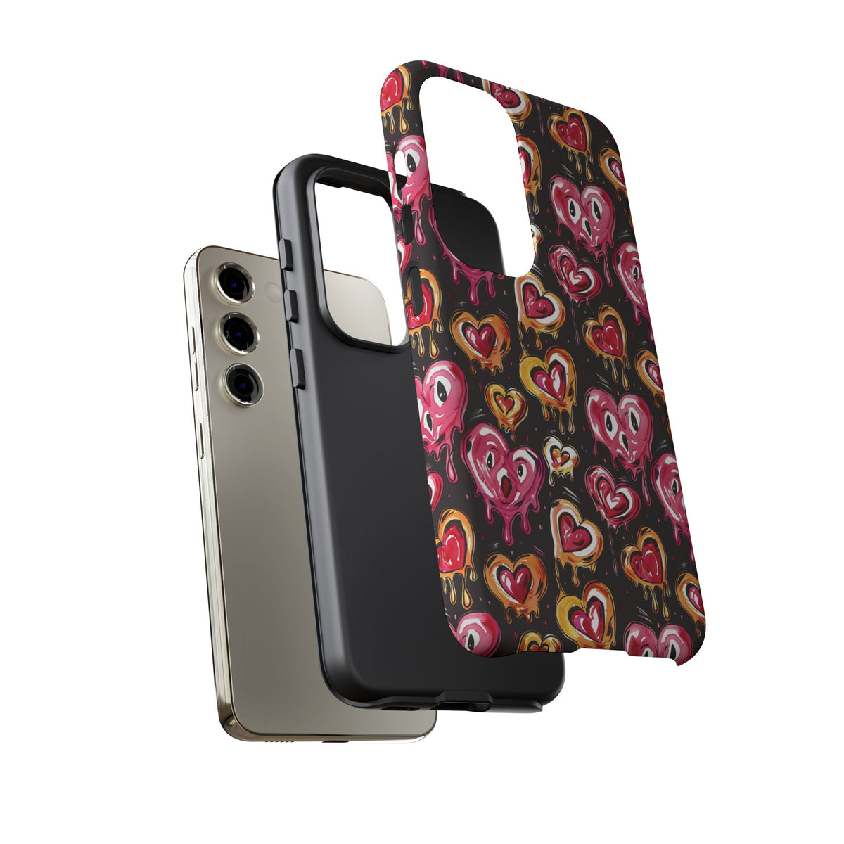 Heart Pattern Phone Case – Stylish & Loving Design for Your Device 361