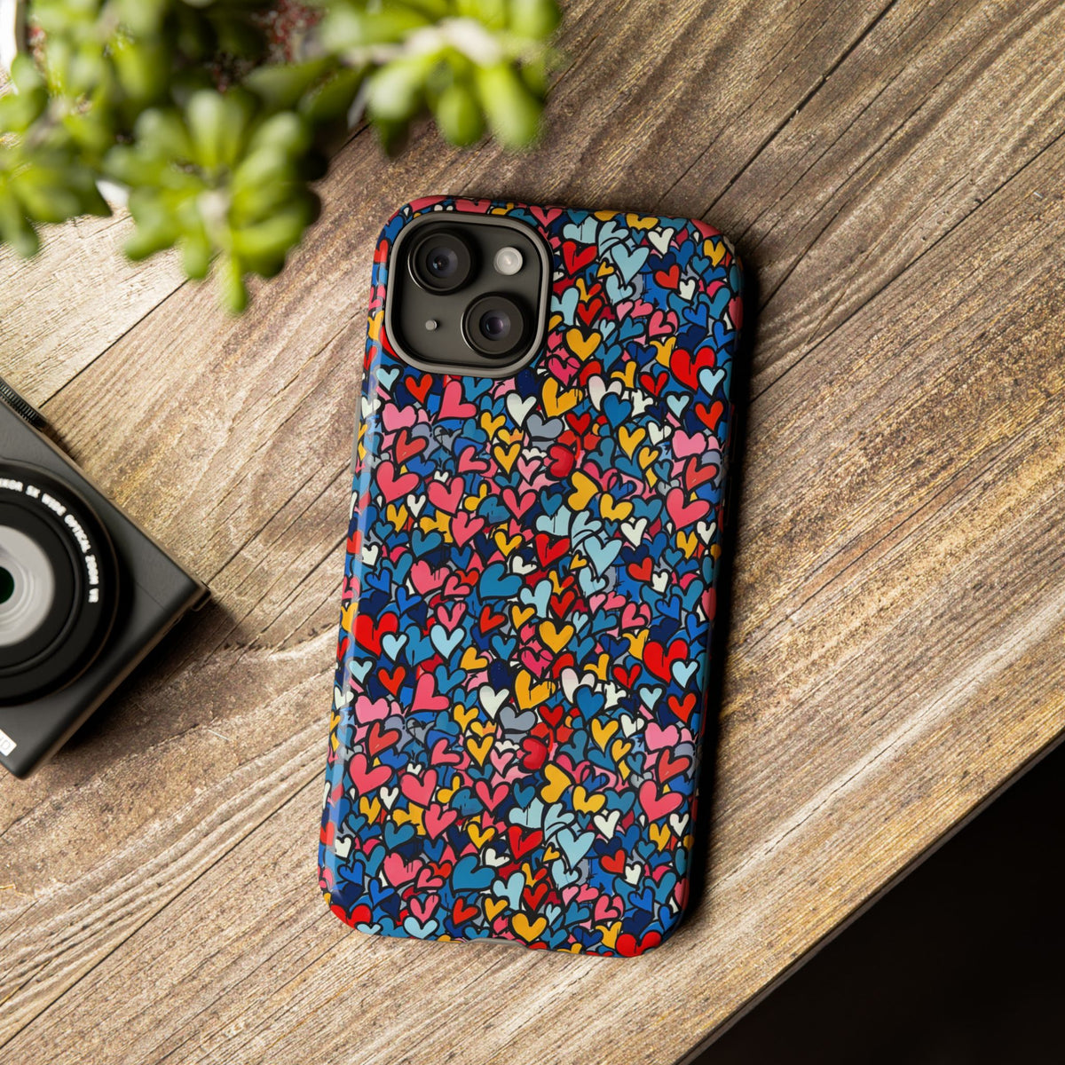 Heart Pattern Phone Case – Stylish & Loving Design for Your Device 820