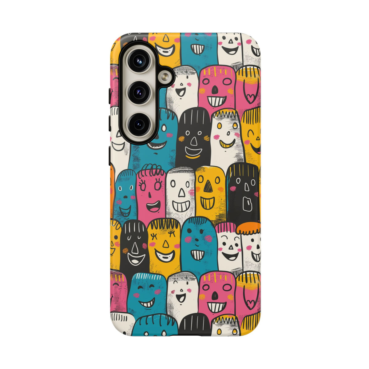 Happy Faces Phone Case – Joyful and Cheerful Design for a Bright Look 5