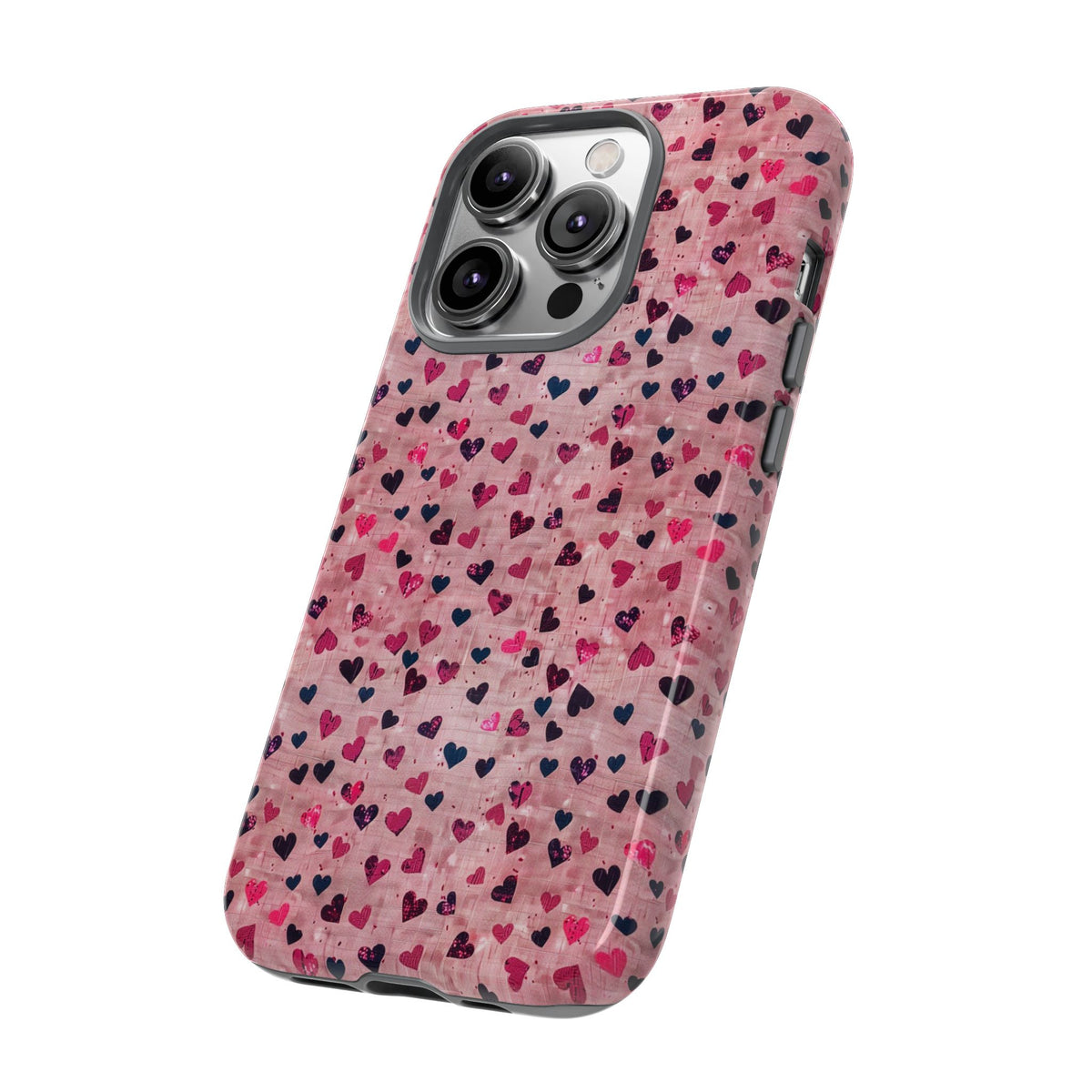 Heart Pattern Phone Case – Stylish & Loving Design for Your Device 229