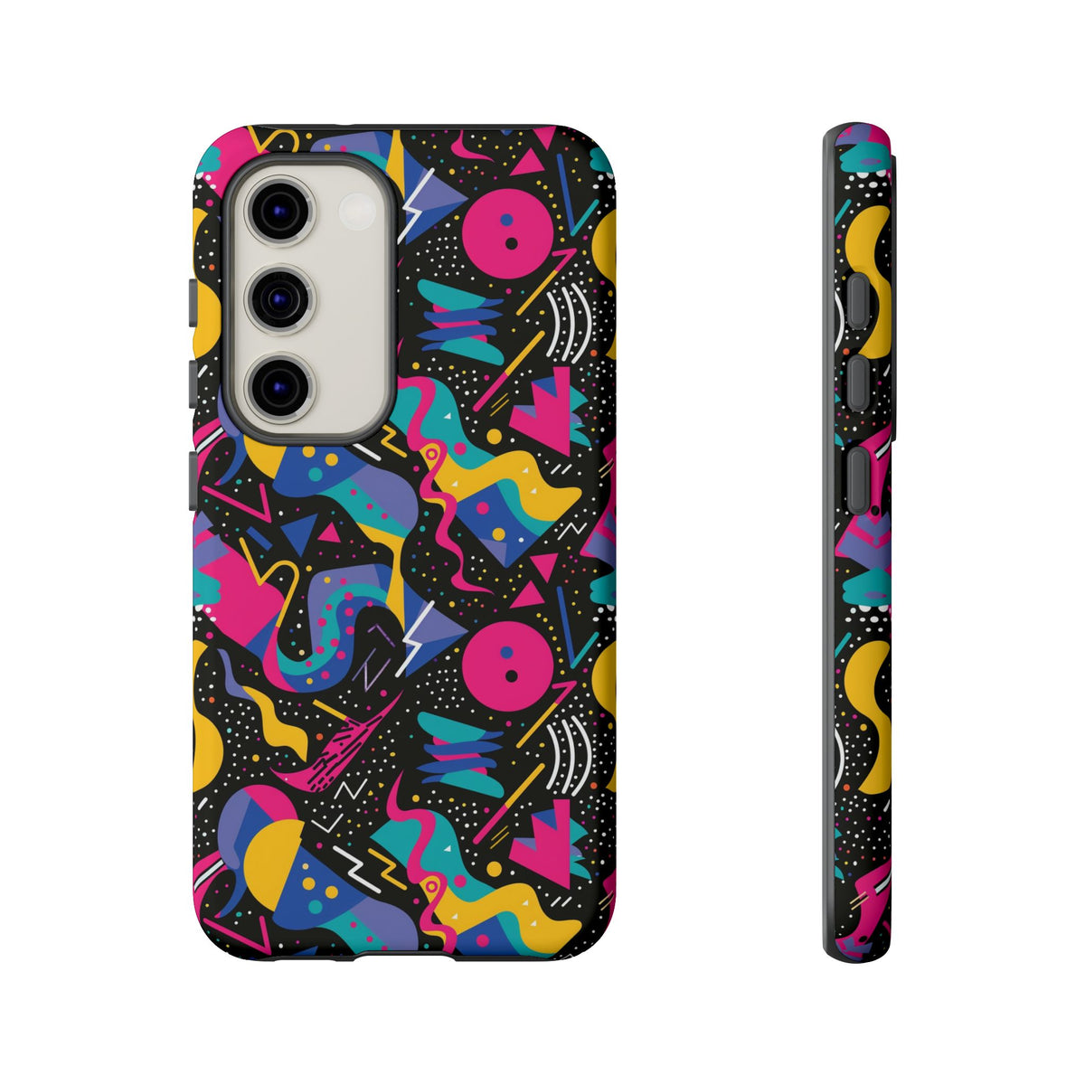 90s Themed Seamless Pattern Phone Case – Embrace Retro Style and Protection 302