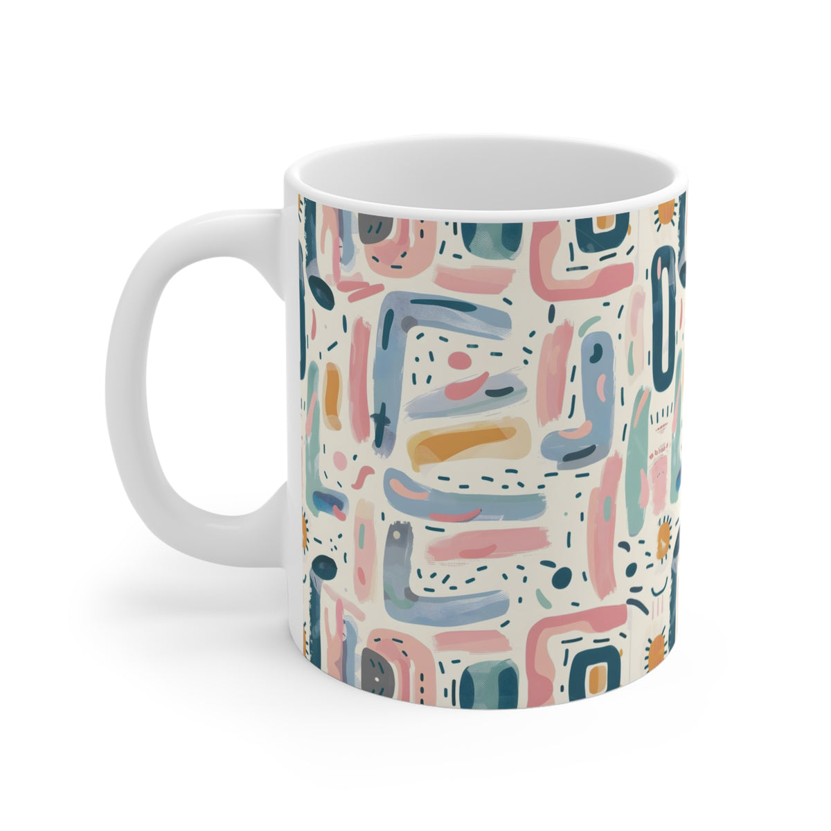 Abstract Pastel Doodle Coffee MugFile (10)