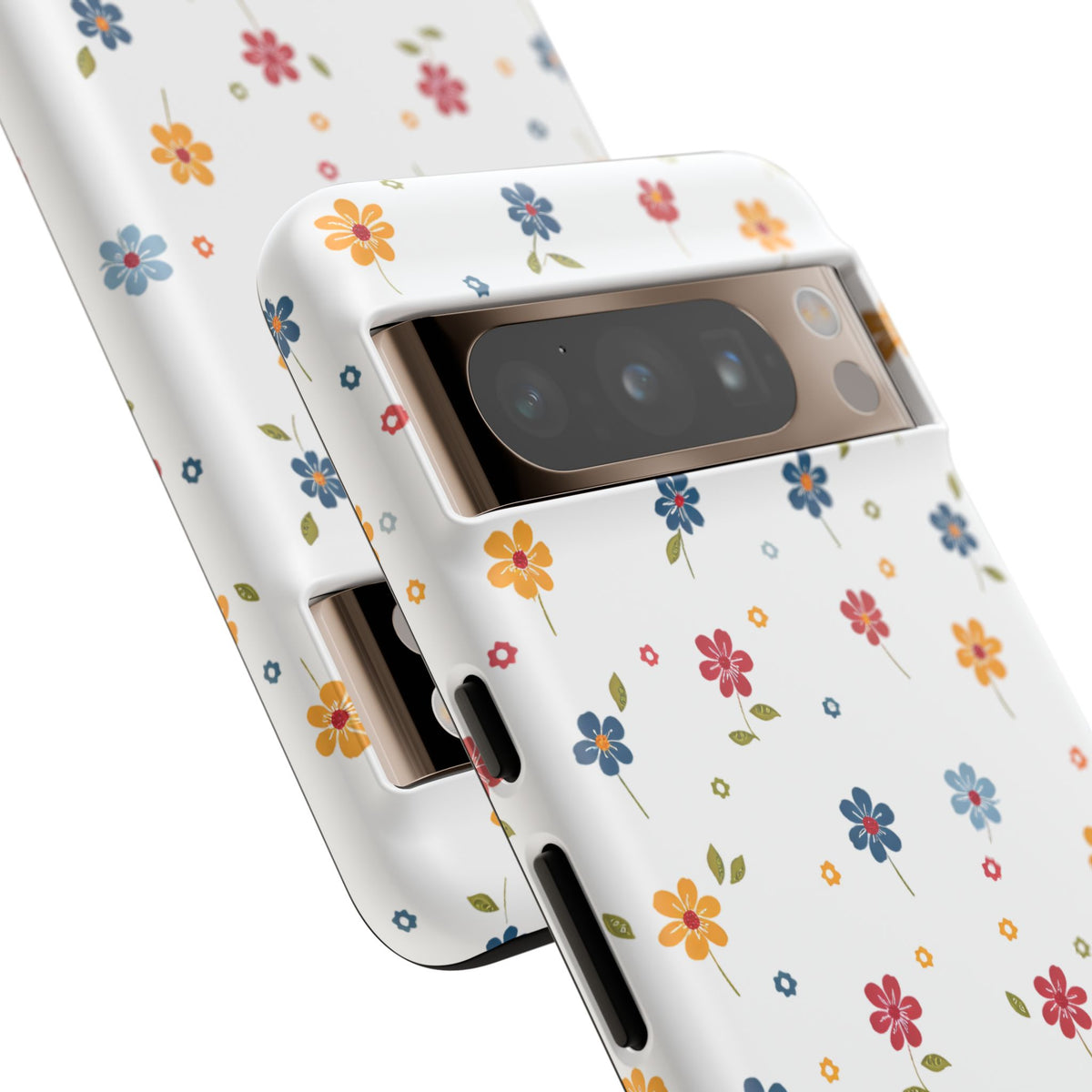 Wild Flowers Garden Stitch Phone Case – Nature-Inspired Floral Design