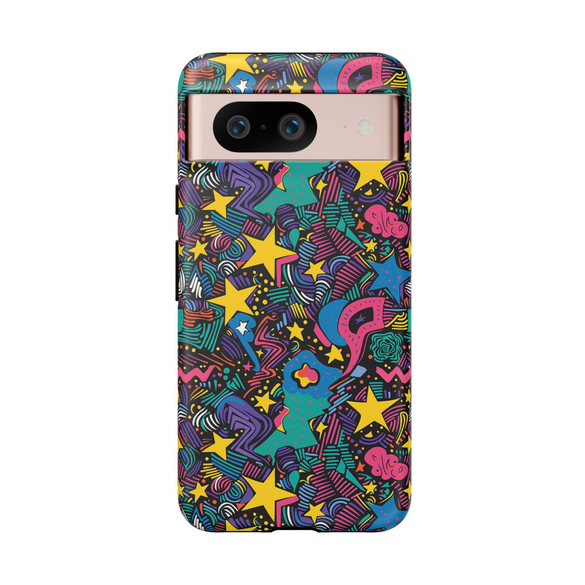 90s Themed Seamless Pattern Phone Case – Embrace Retro Style and Protection 227