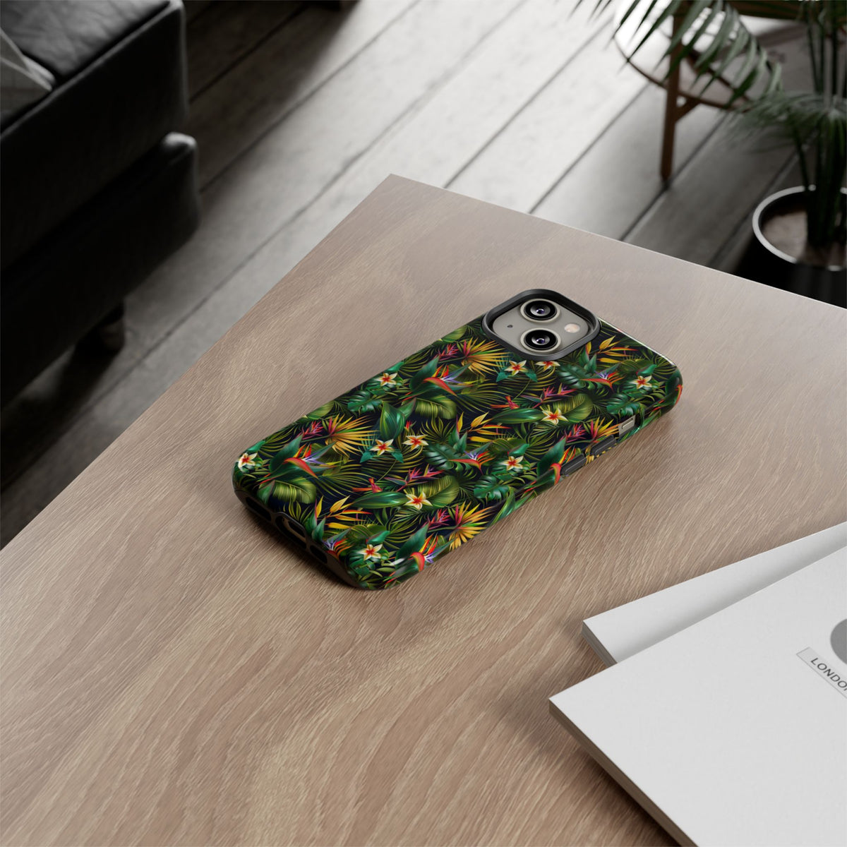 Jungle Pattern Phone Case – Exotic & Lush Design for Your Phone 348