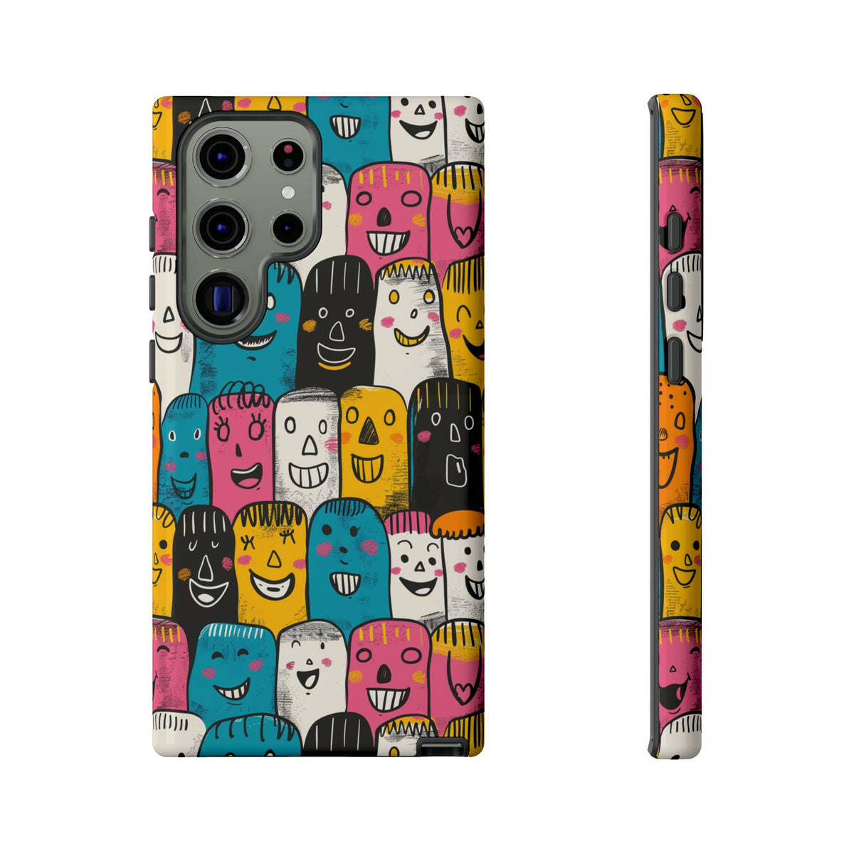 Happy Faces Phone Case – Joyful and Cheerful Design for a Bright Look 5