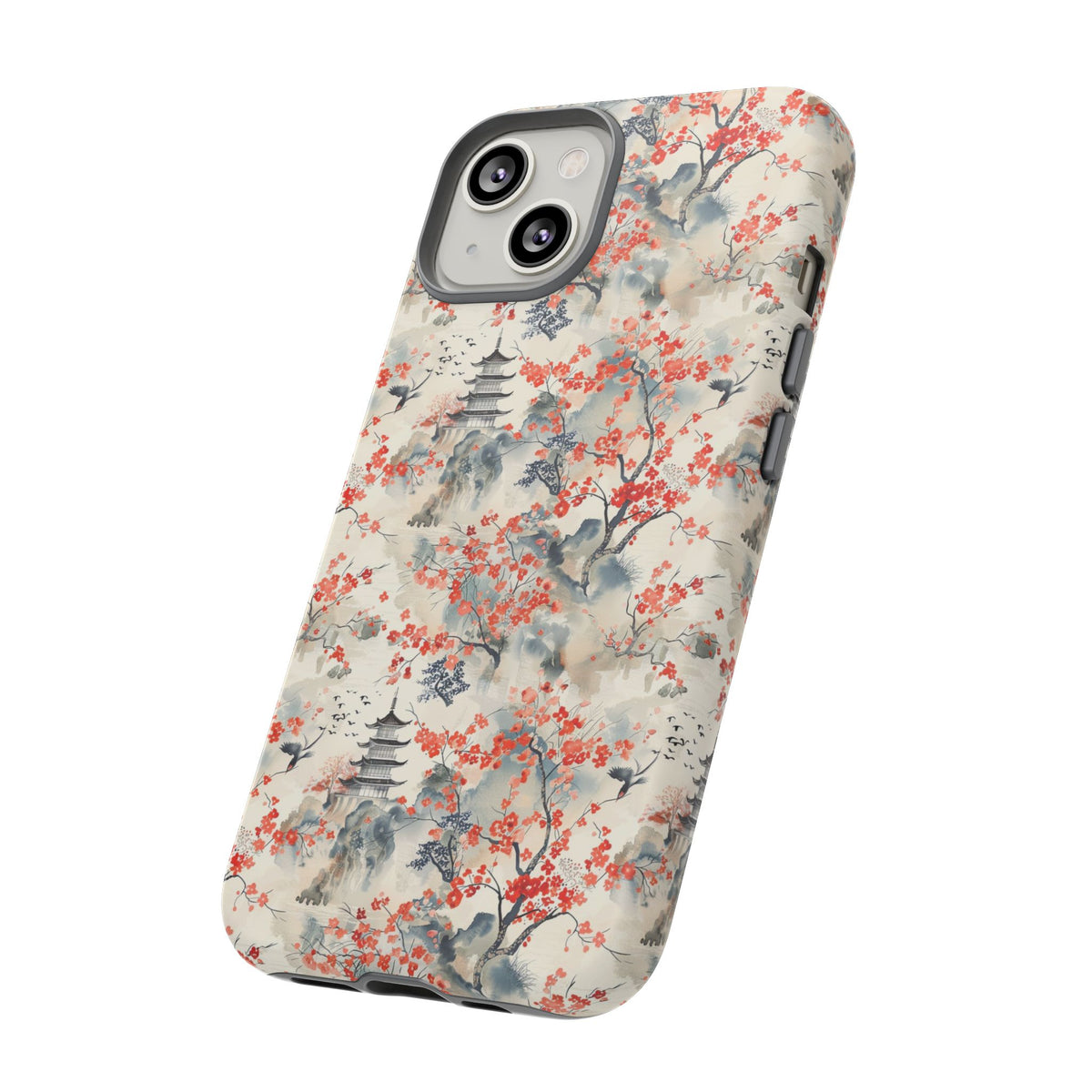 Japanese Style Pattern Phone Case - Elegant & Protective Cover