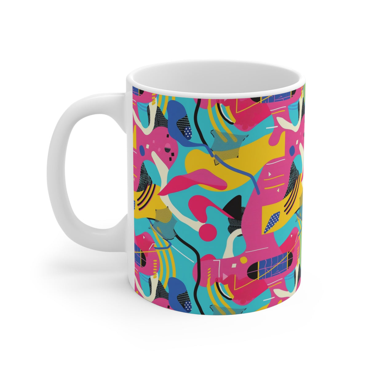 90s Retro Coffee Mug - Full Wrap Design 552