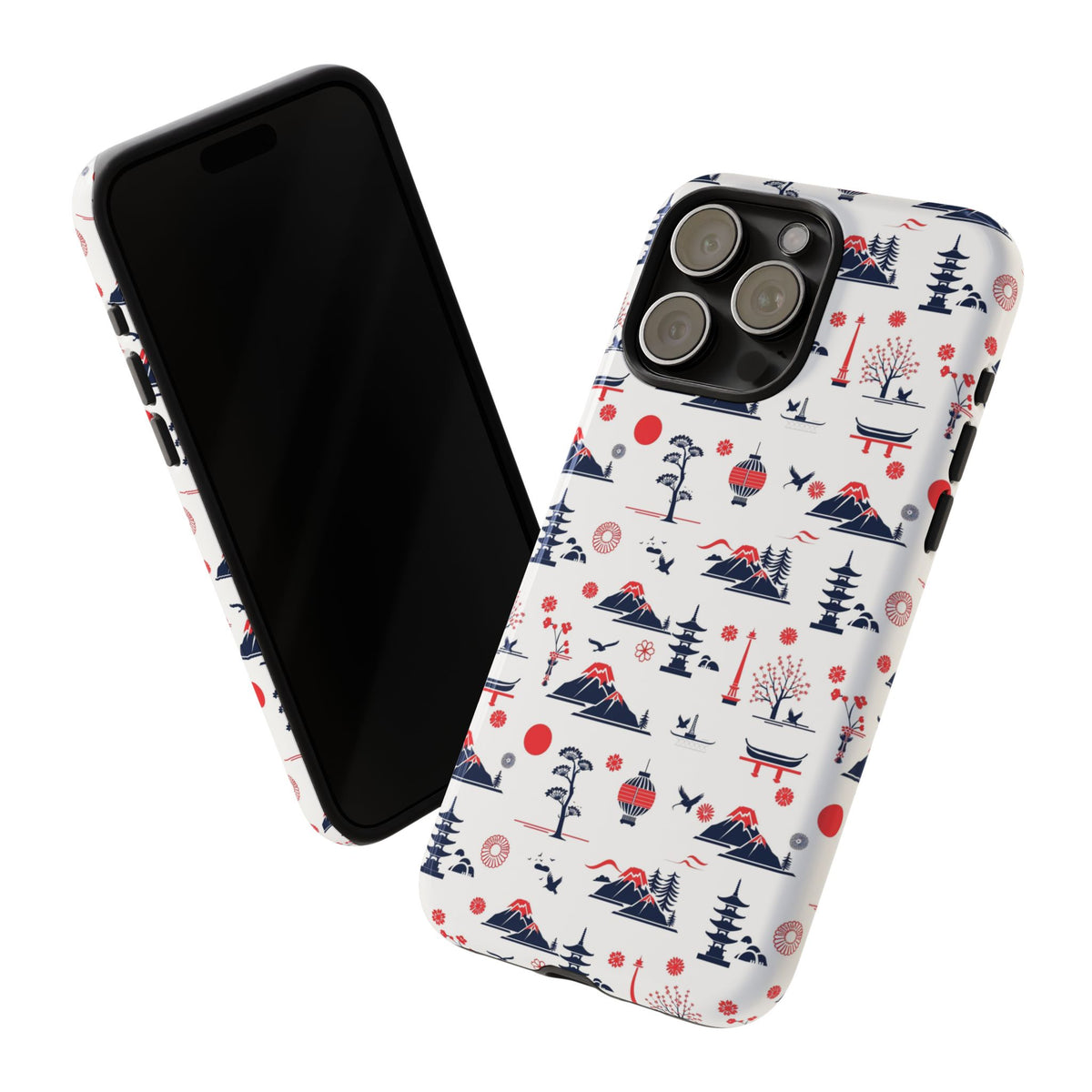 Japanese Pattern Phone Case – Elegant & Timeless Design for Your Phone 079