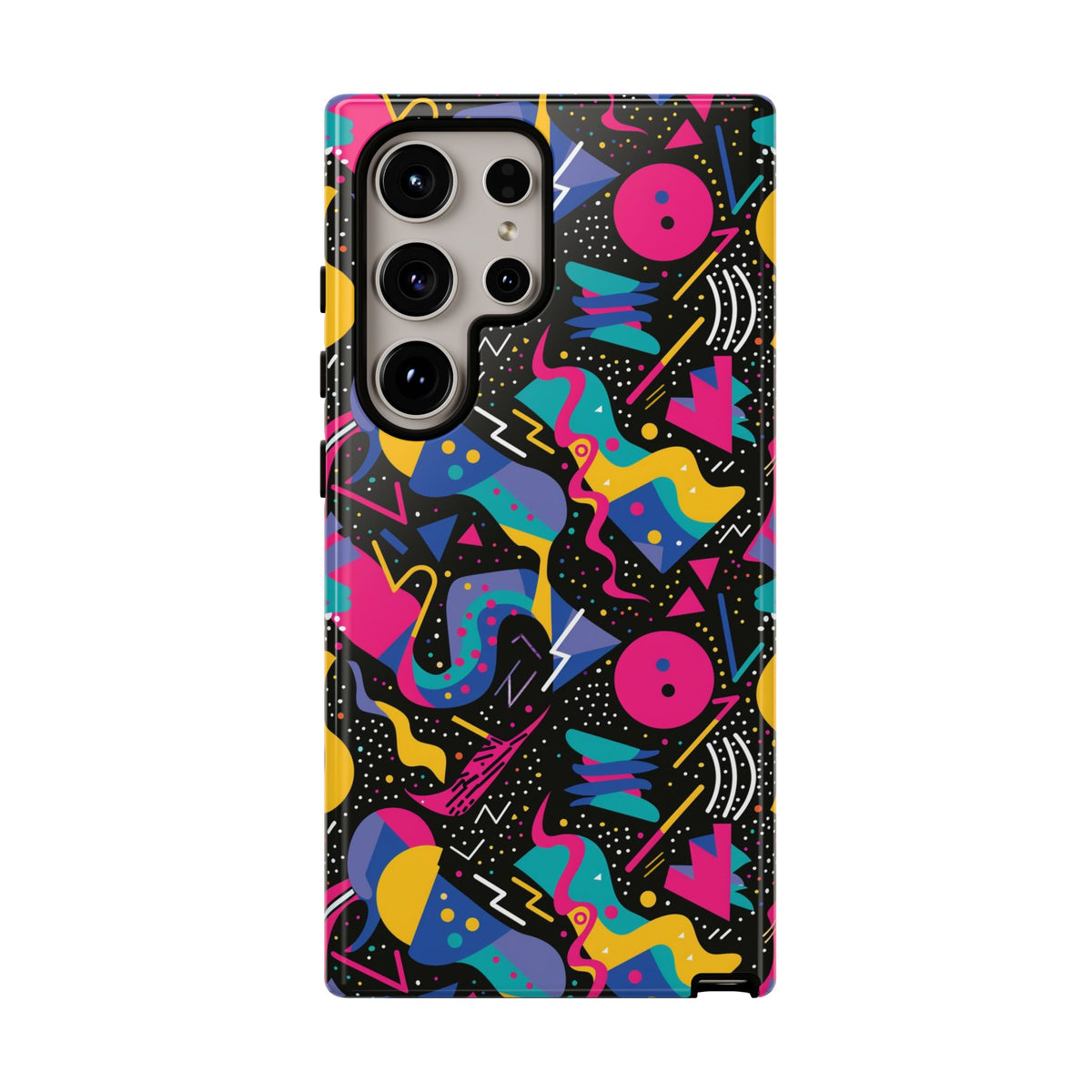 90s Themed Seamless Pattern Phone Case – Embrace Retro Style and Protection 302