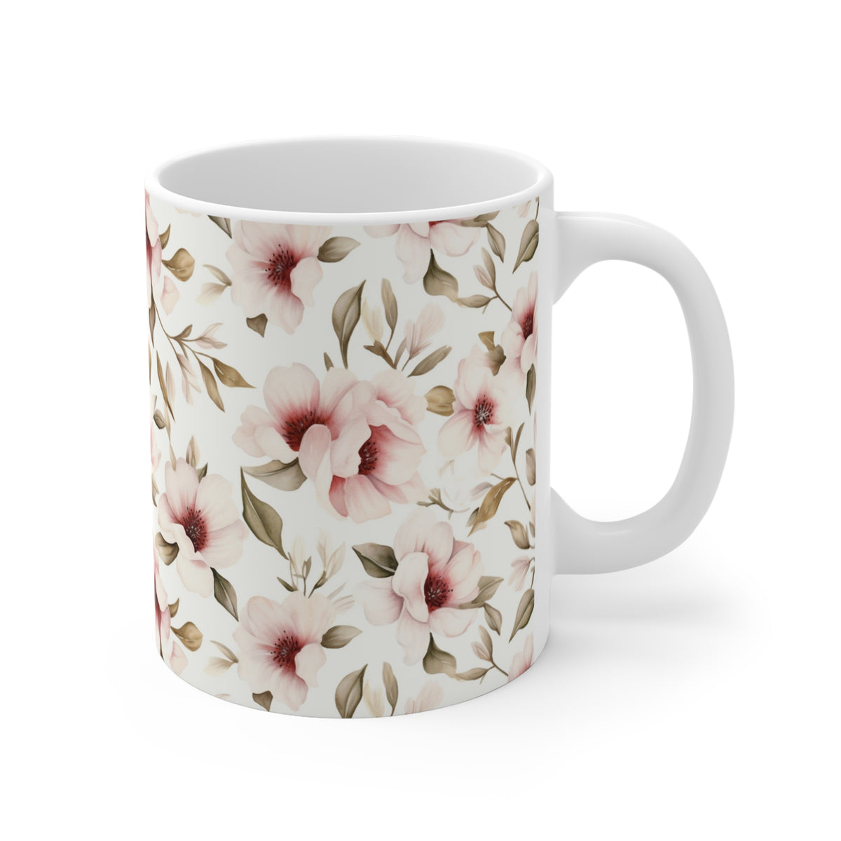 Various Watercolor Design All Over Coffee Mug – Unique Artistic Ceramic Coffee Cup 124