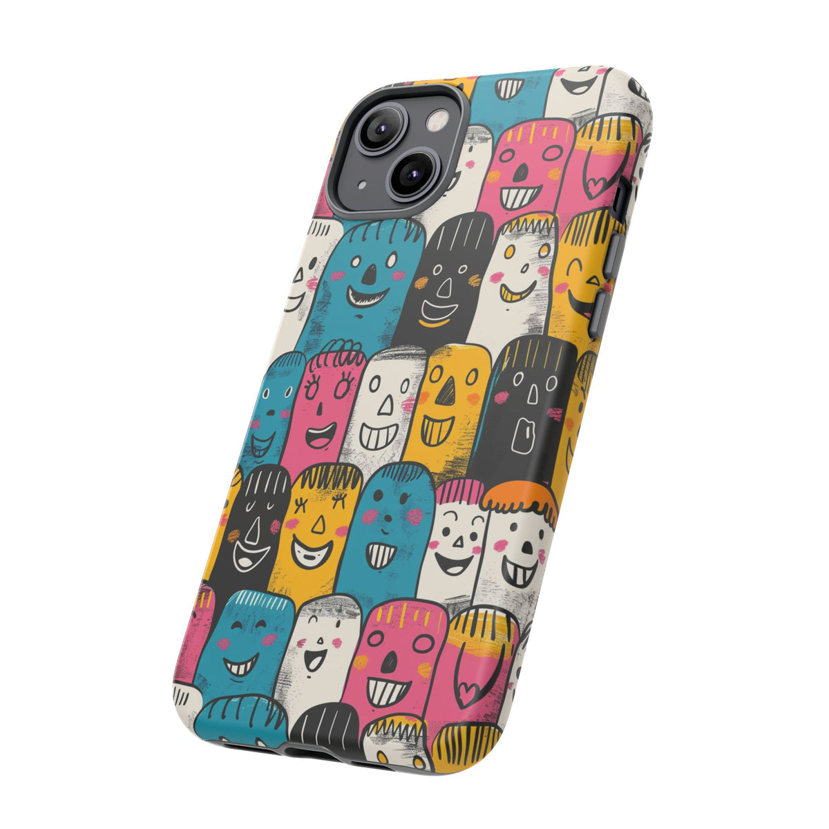 Happy Faces Phone Case – Joyful and Cheerful Design for a Bright Look 5