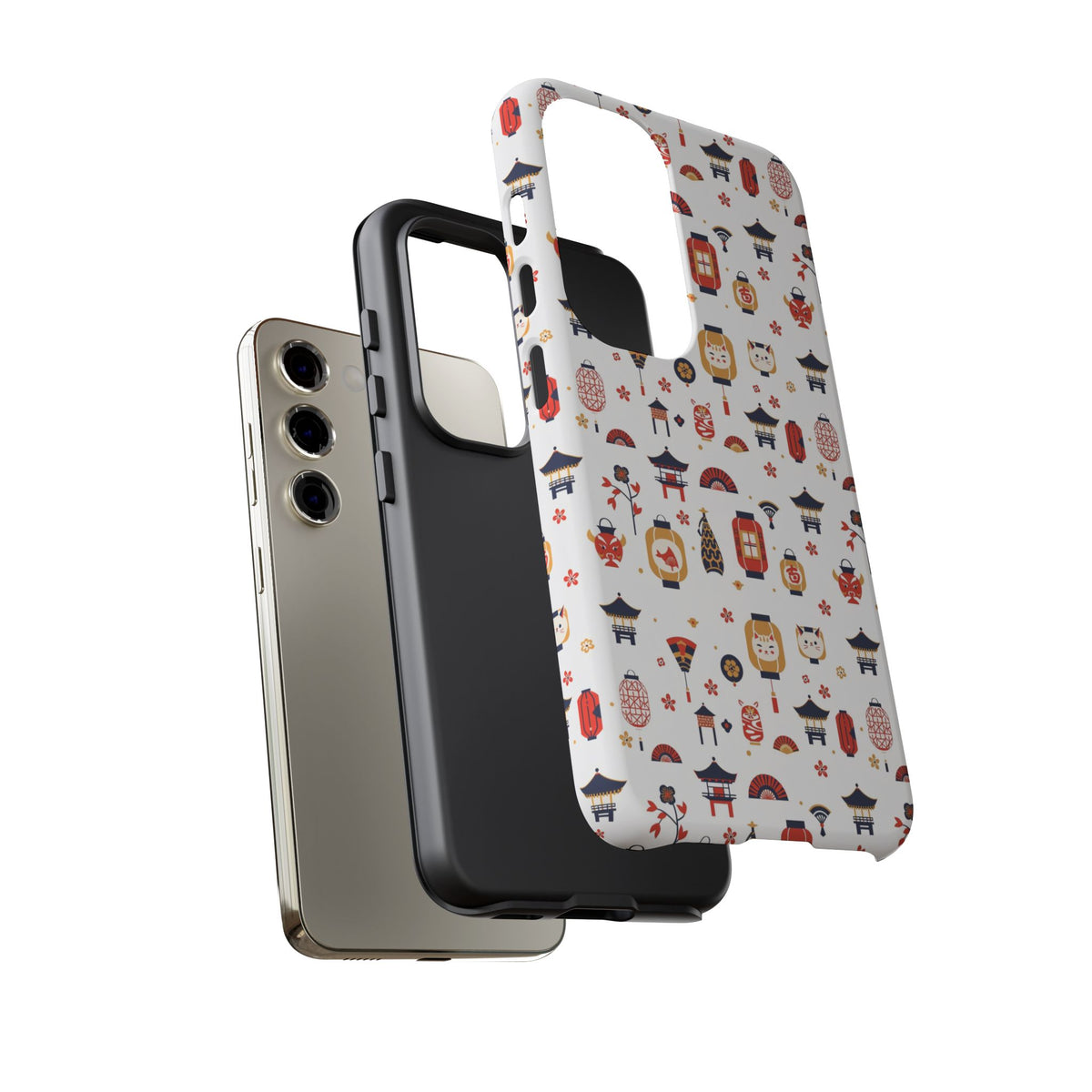 Japanese Pattern Phone Case – Elegant & Timeless Design for Your Phone 121